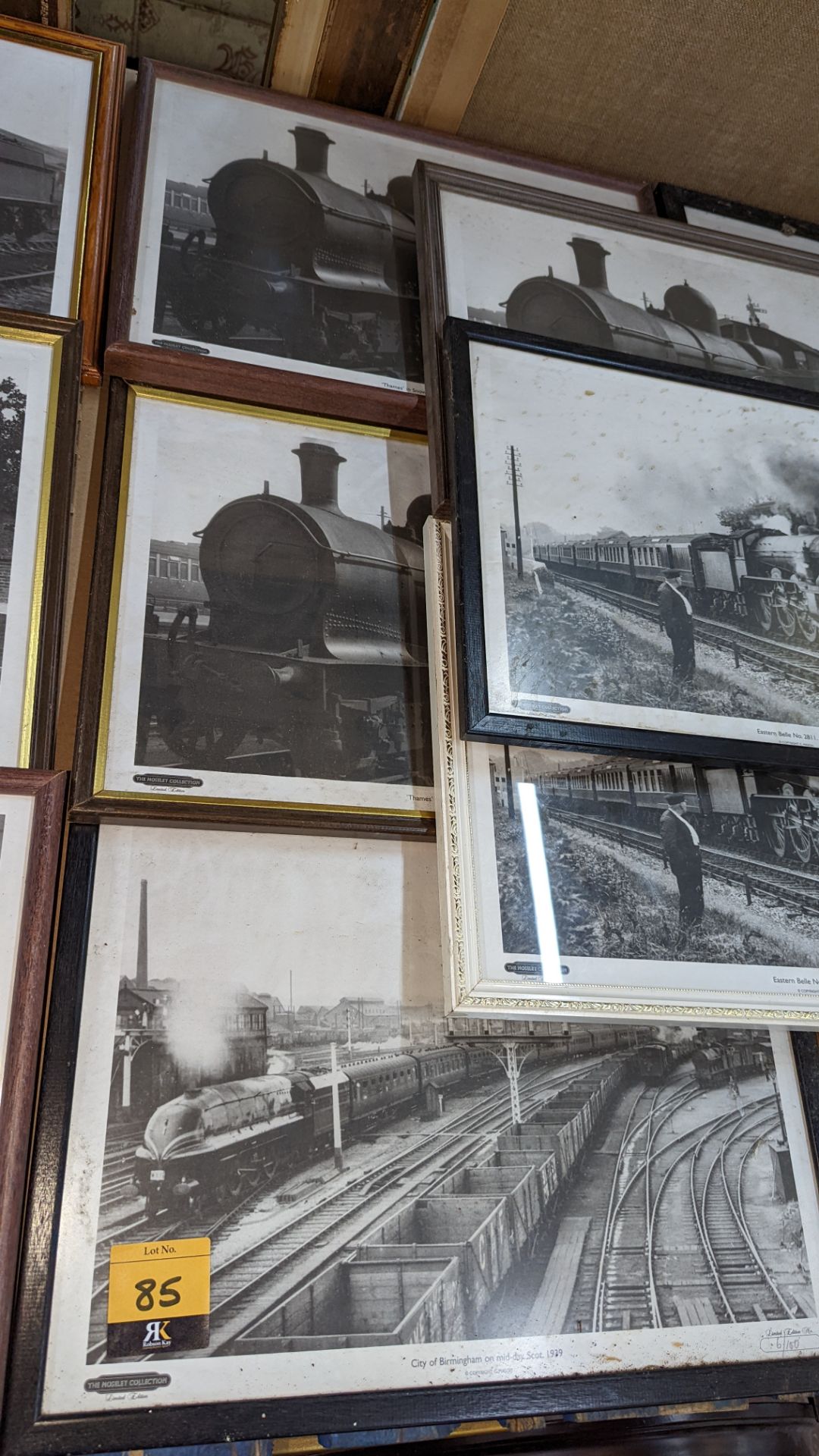 9 assorted framed railway photos - Image 3 of 5