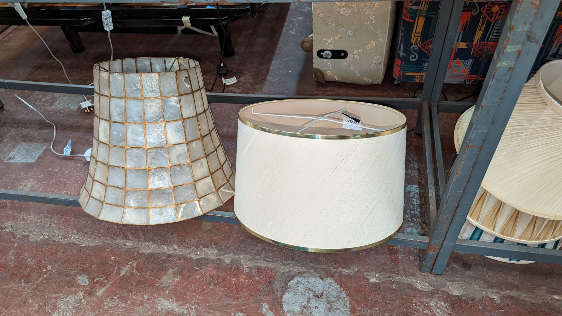 Large quantity of lampshades comprising approximately 11 items in total - Image 7 of 7