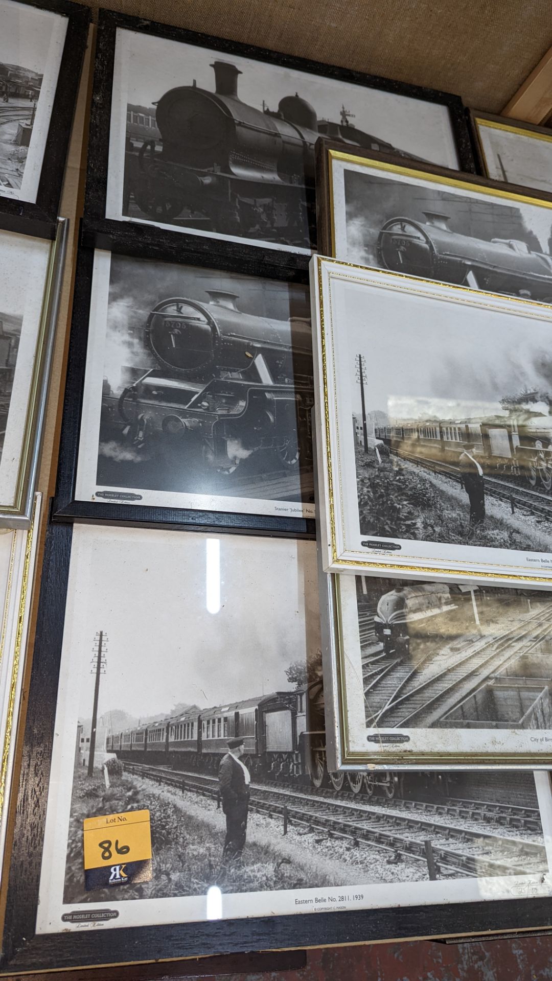 9 assorted framed railway photos - Image 3 of 5