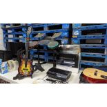 Sony PlayStation 3 & related musical instruments including drums & guitar. NB damaged PlayStation