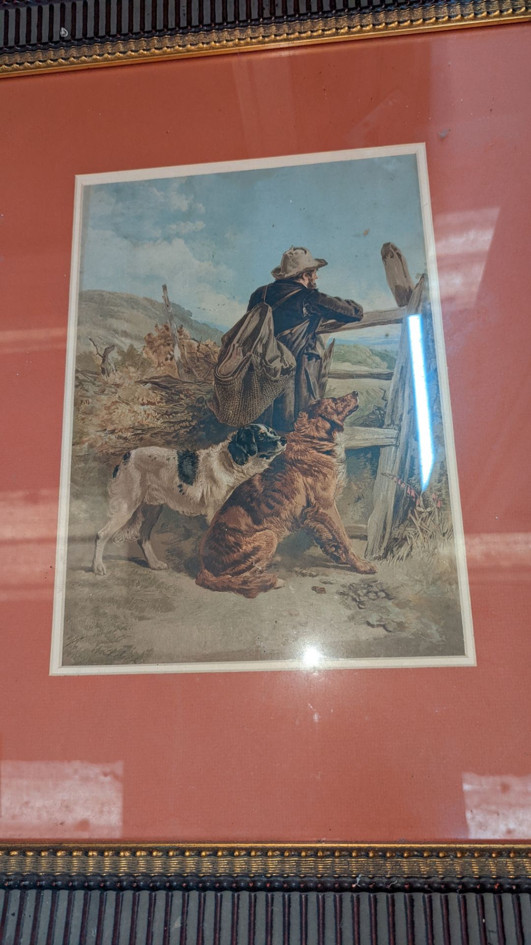 Framed farm scene picture, assumed to be a print - Image 4 of 4