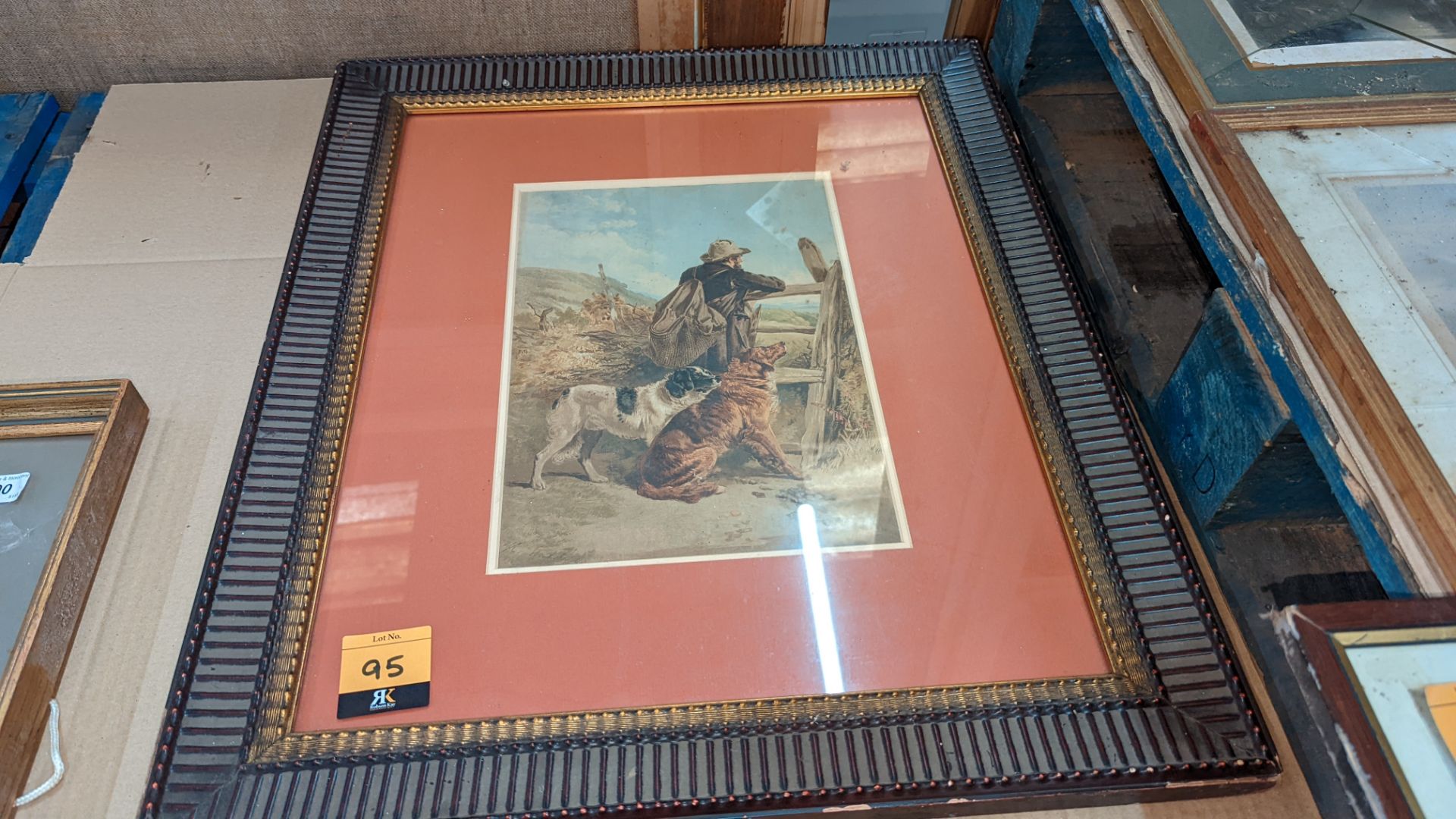 Framed farm scene picture, assumed to be a print - Image 2 of 4