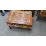Mughal Indo Persian style writing desk with extensive paintwork as pictured