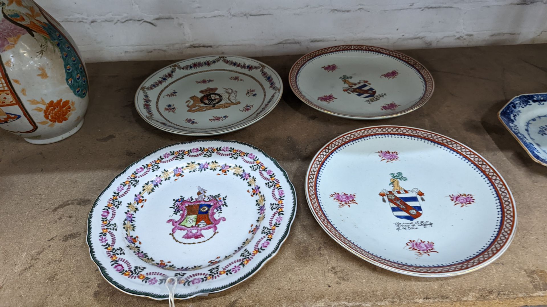 4 off modern Chinese plates, export style - Image 11 of 12
