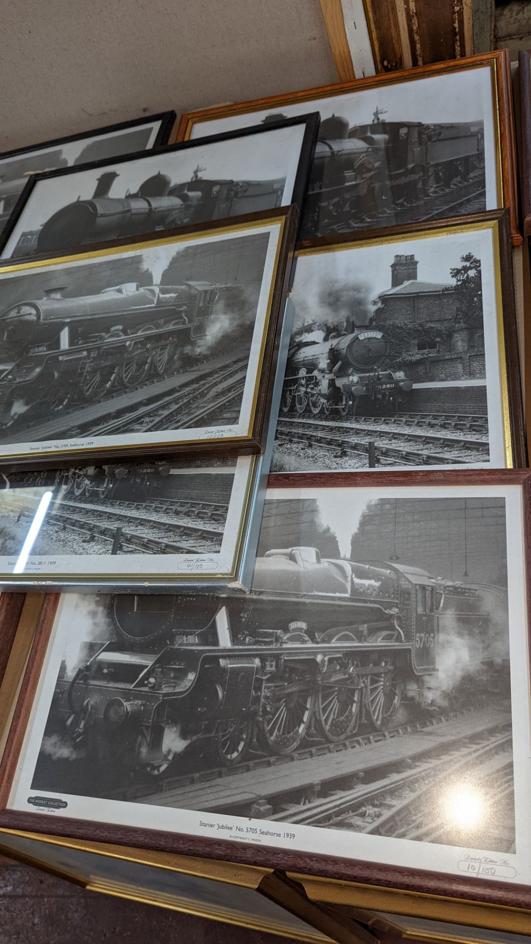 9 assorted framed railway photos - Image 5 of 5