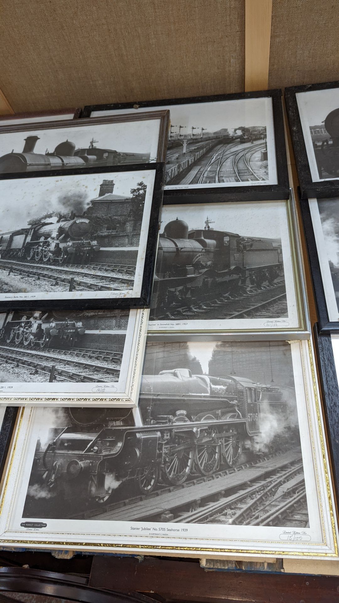 9 assorted framed railway photos - Image 5 of 5