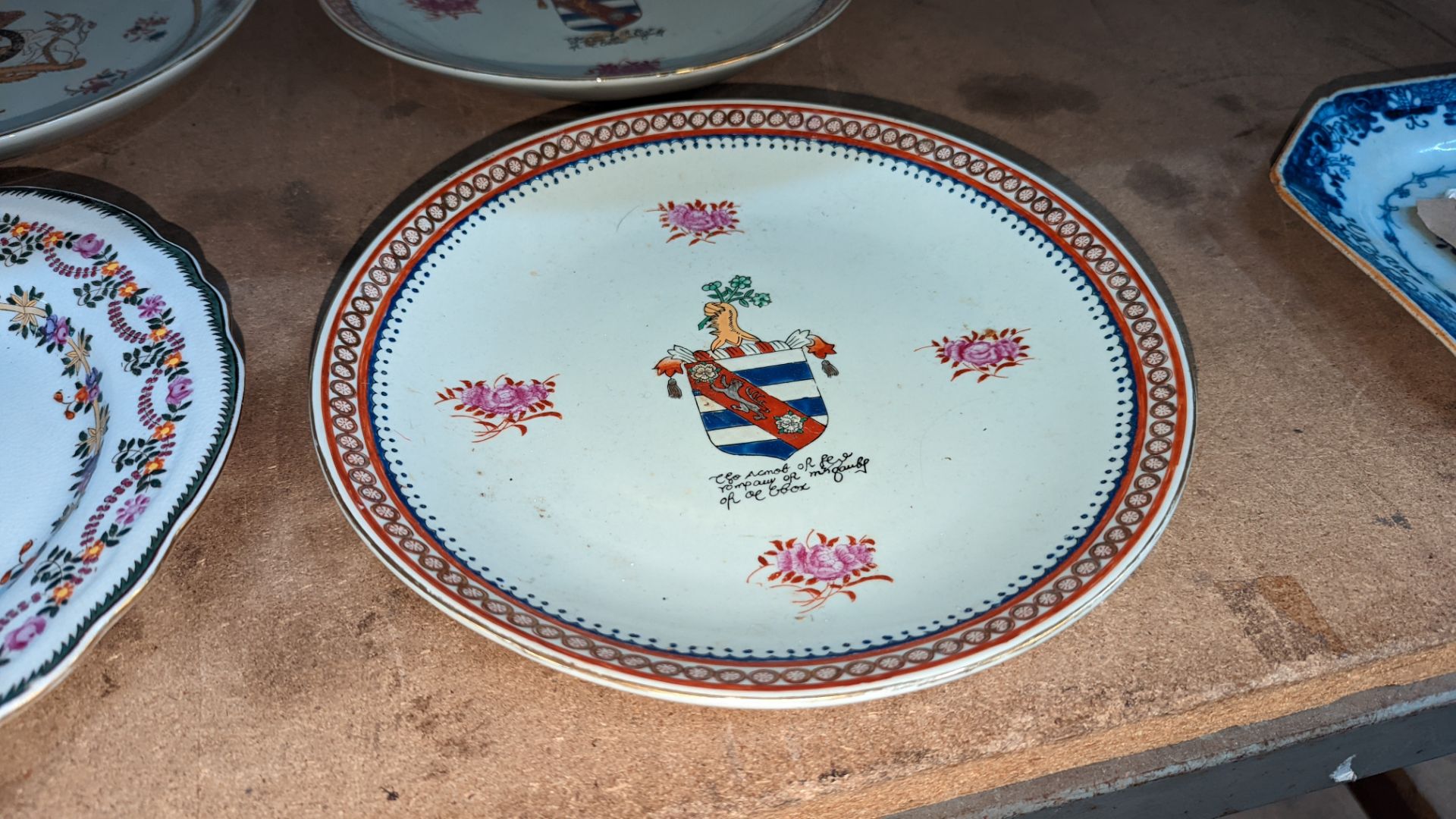 4 off modern Chinese plates, export style - Image 5 of 12