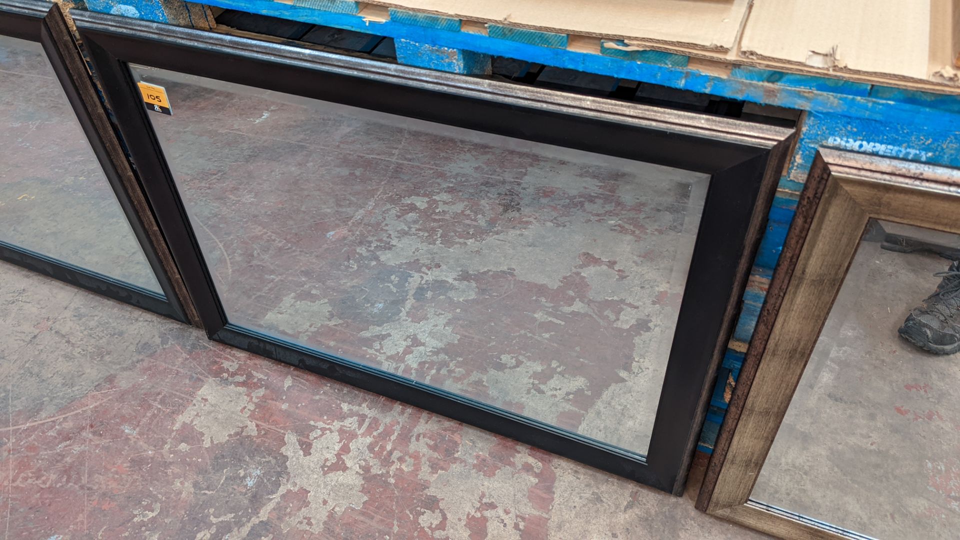 4 off framed rectangular mirrors - Image 3 of 8