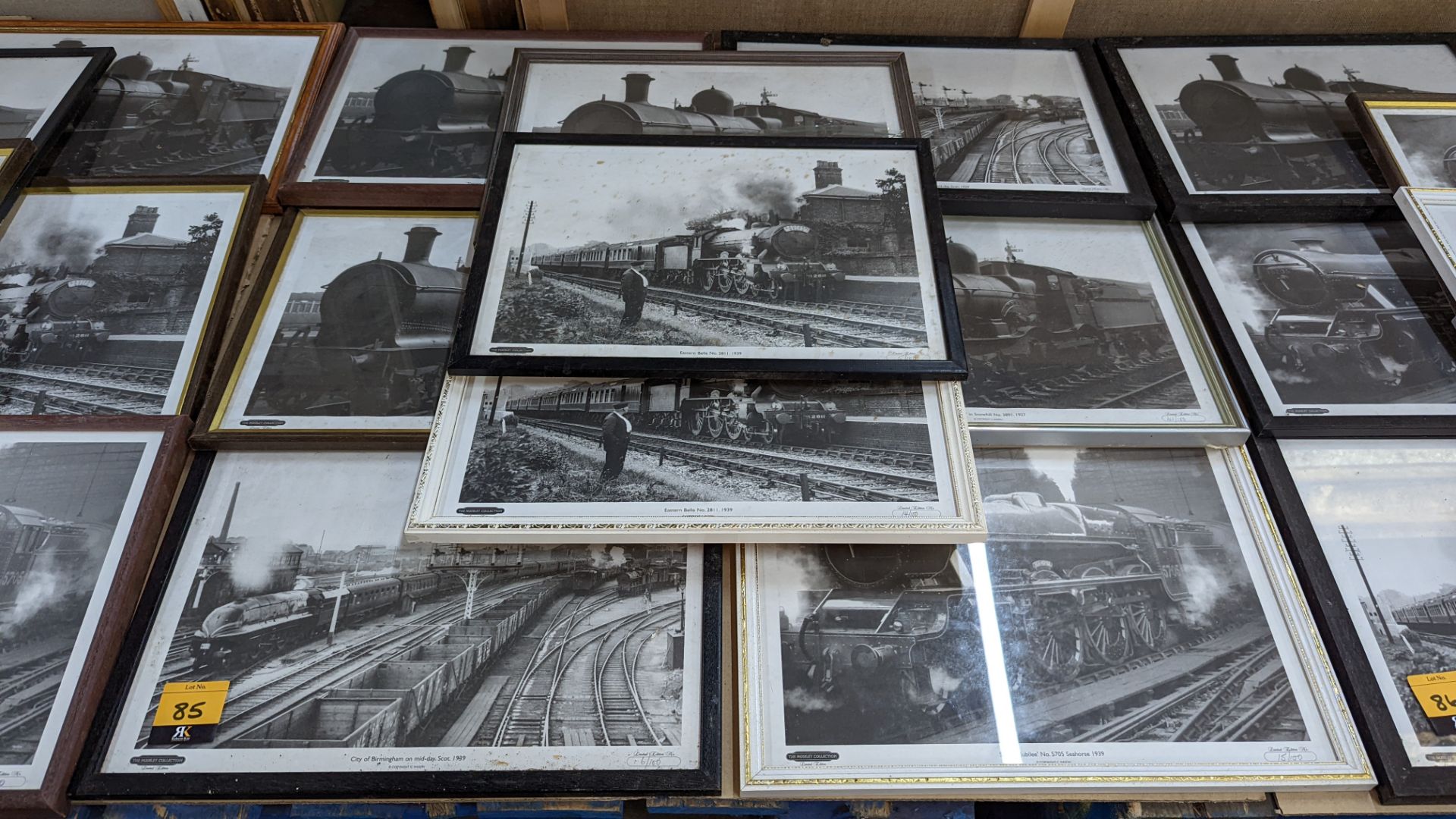 9 assorted framed railway photos - Image 2 of 5