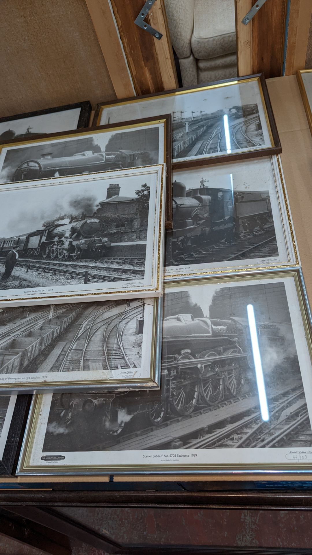 9 assorted framed railway photos - Image 5 of 5