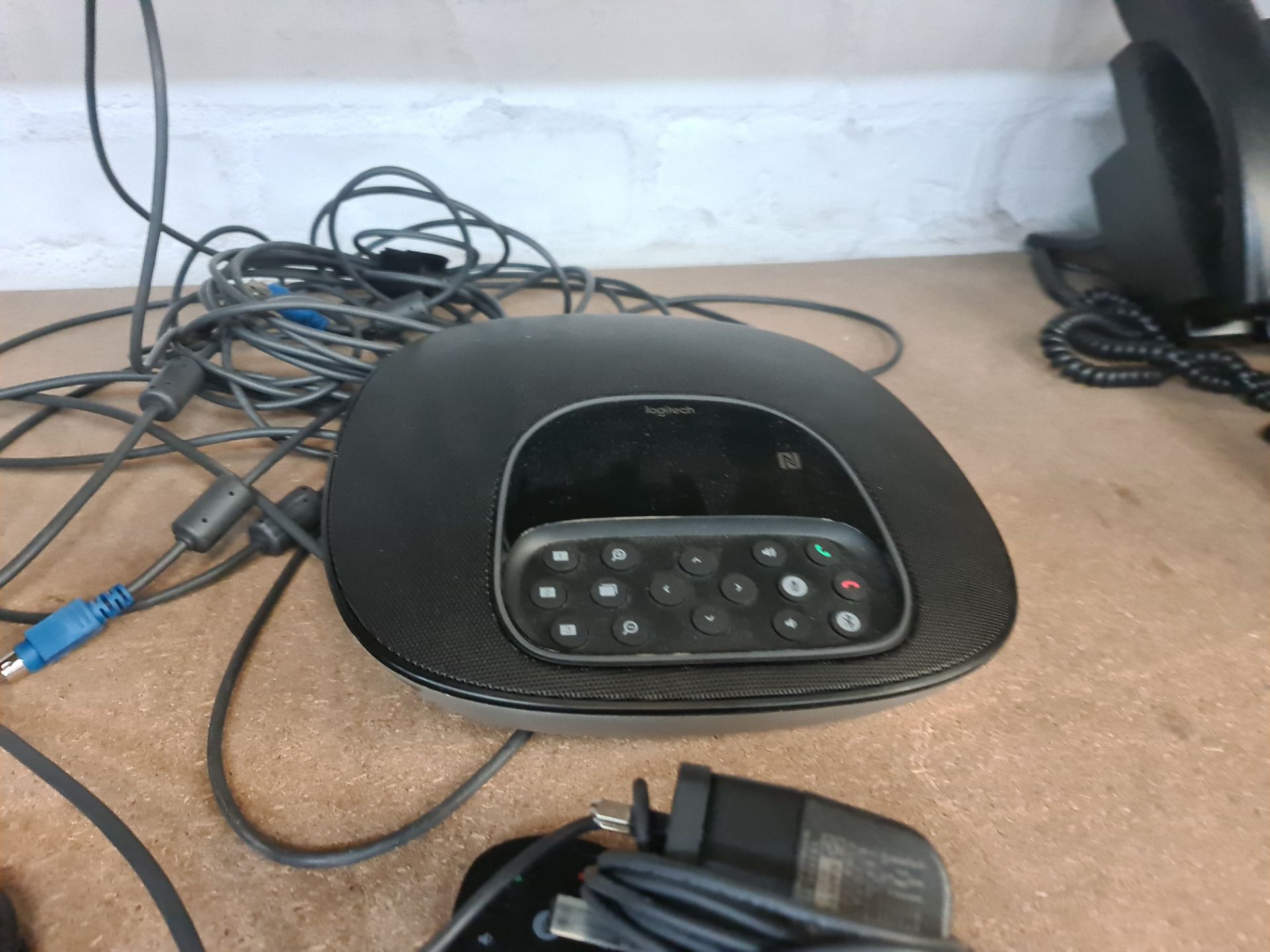 Logitech video conferencing system comprising base station, camera, remote control, powerpack & what - Image 3 of 6
