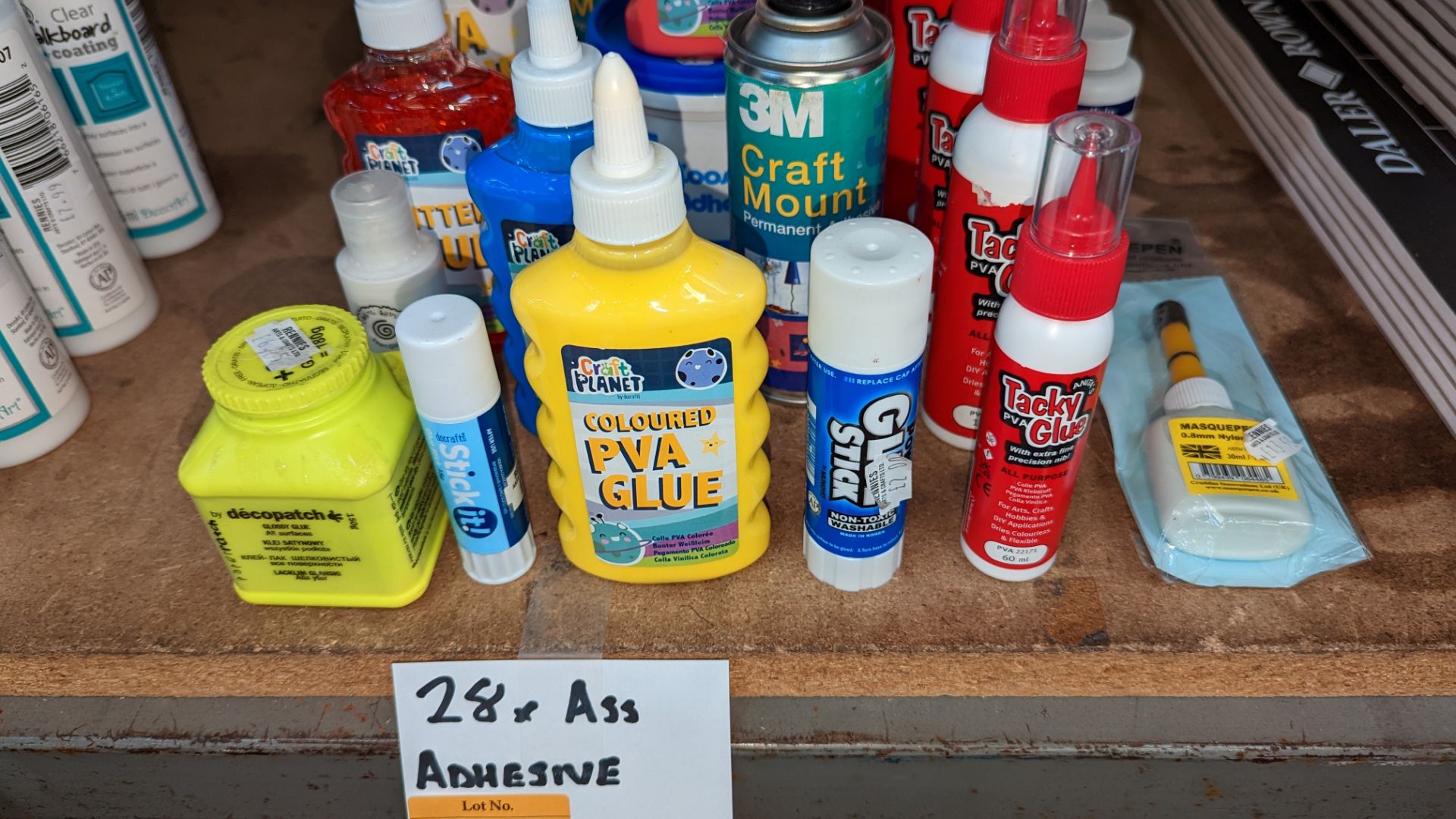 28 assorted bottles & tubes of adhesive - wide variety of types & sizes - Image 3 of 9