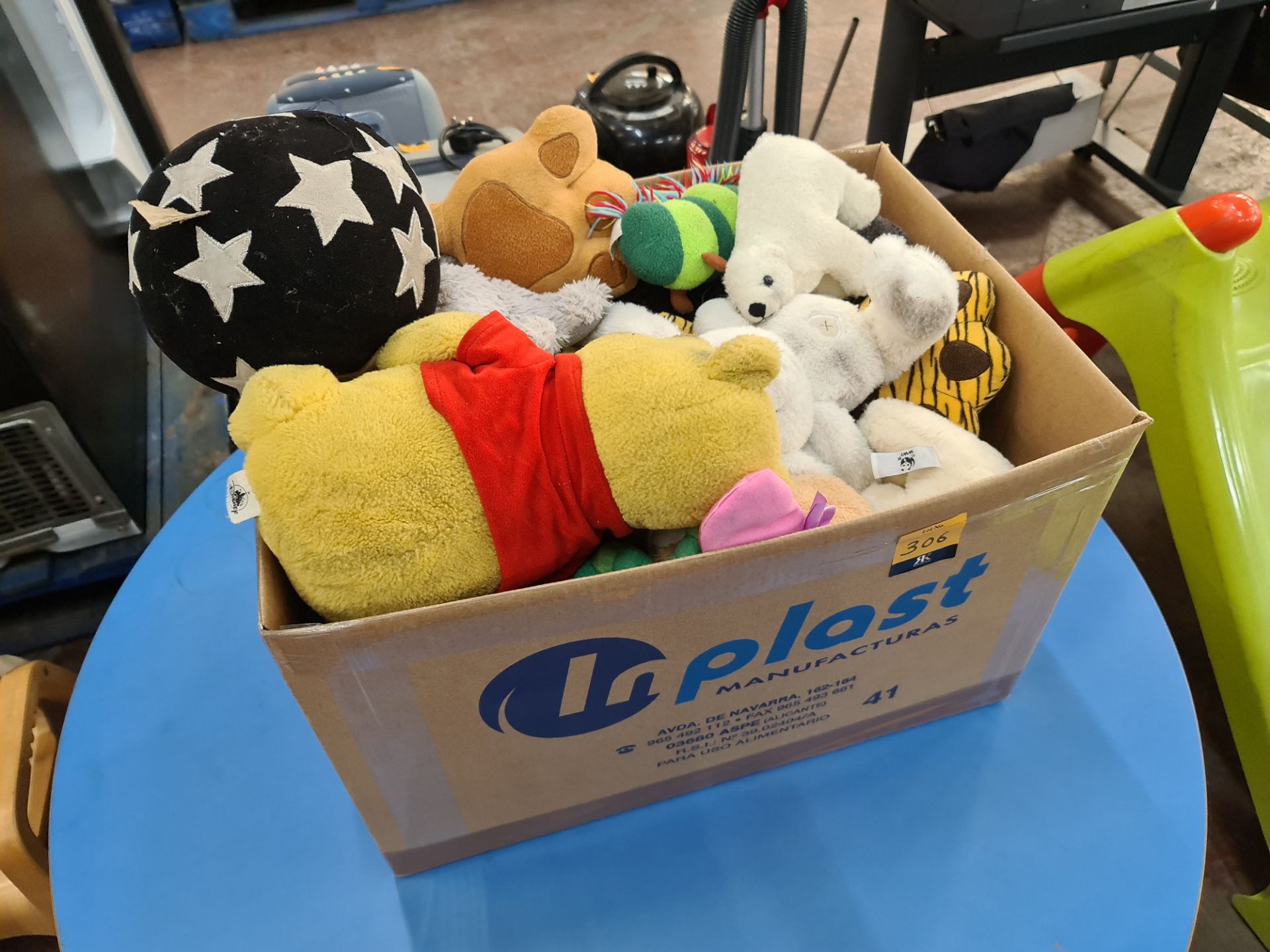 Box of soft toys