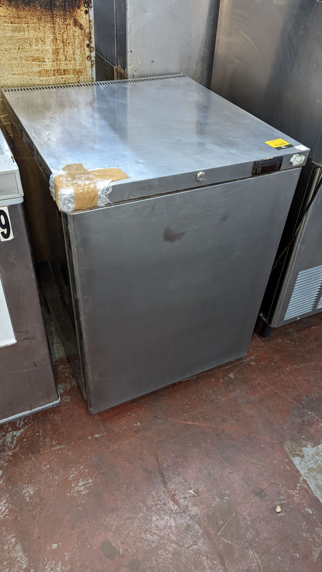 Stainless steel undercounter fridge