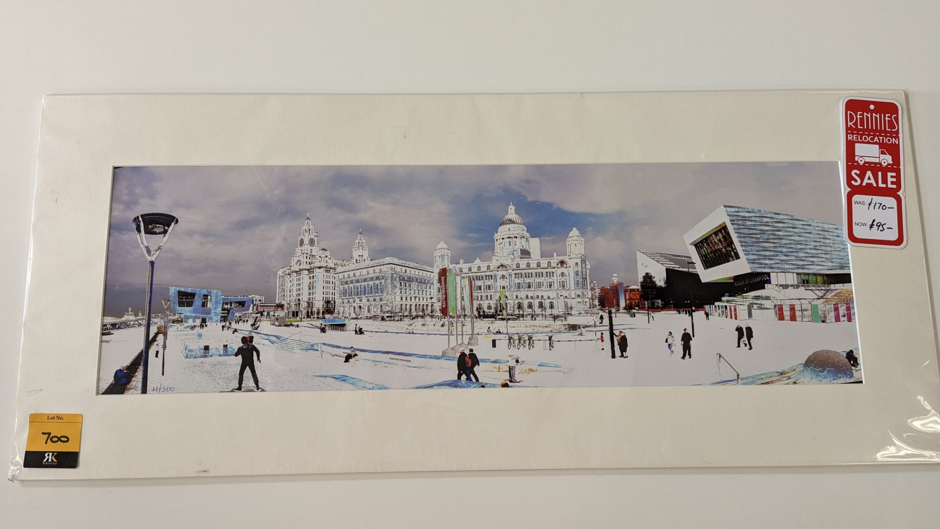 Limited edition print, no. 11/300, of Liverpool scene by M W Burns. Original selling price £170. In - Image 2 of 11