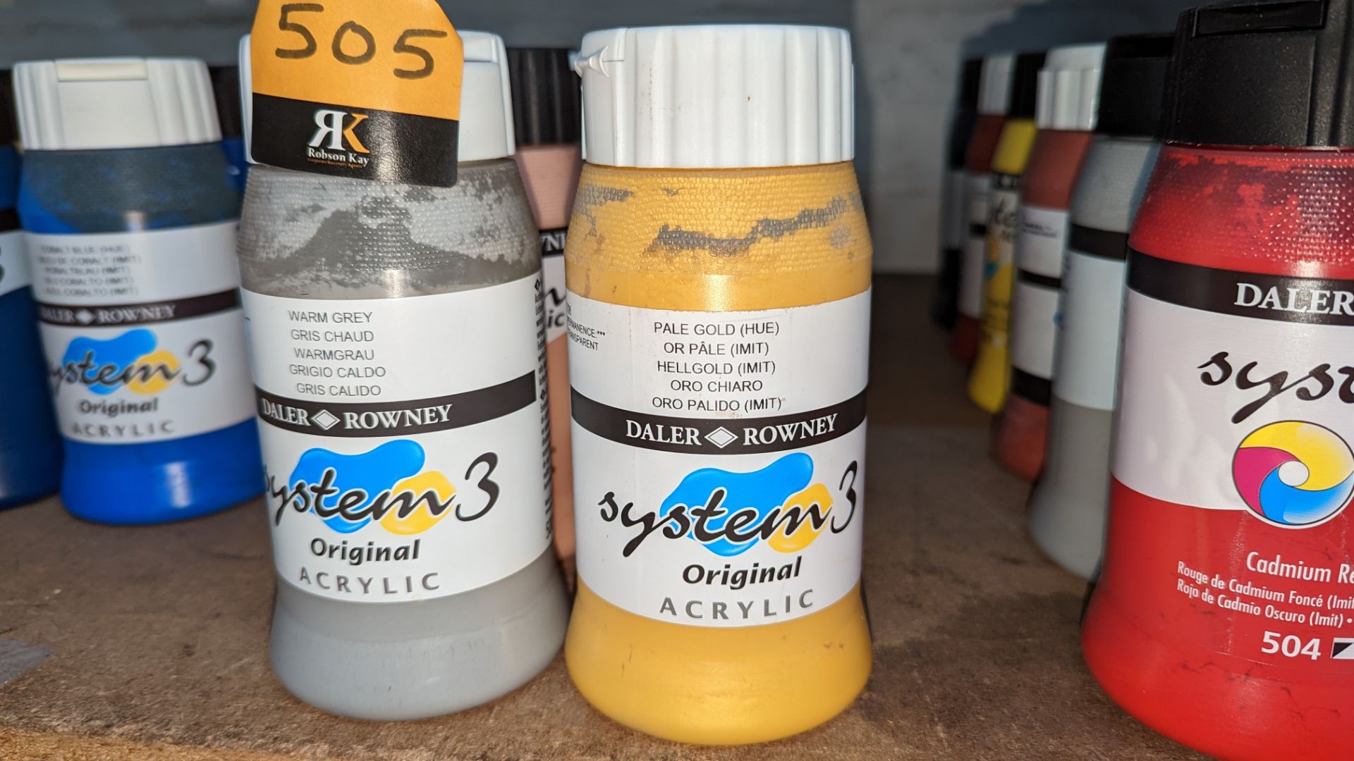 12 off 500ml tubs of Daler Rowney System 3 acrylic paint - Image 3 of 5