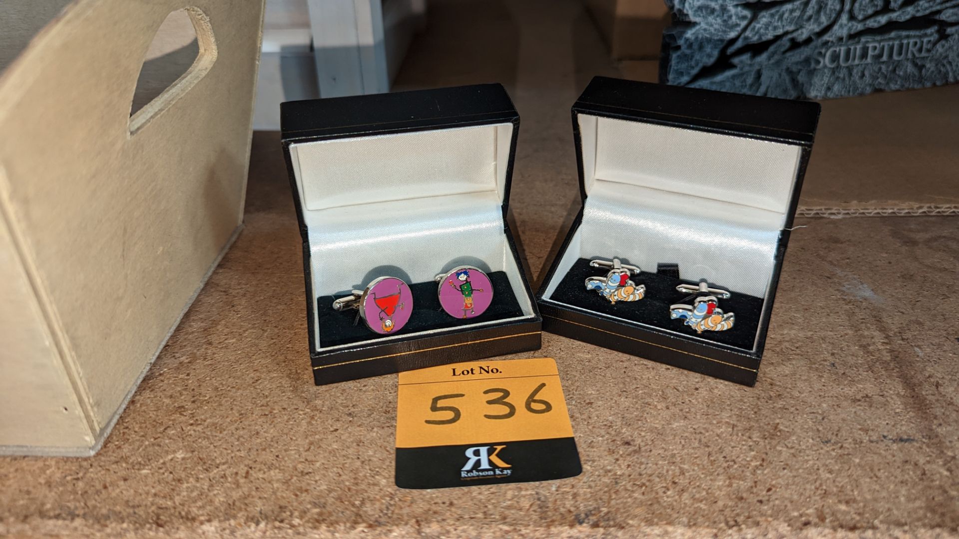 2 sets of Peter Smith cufflinks, each in their own box