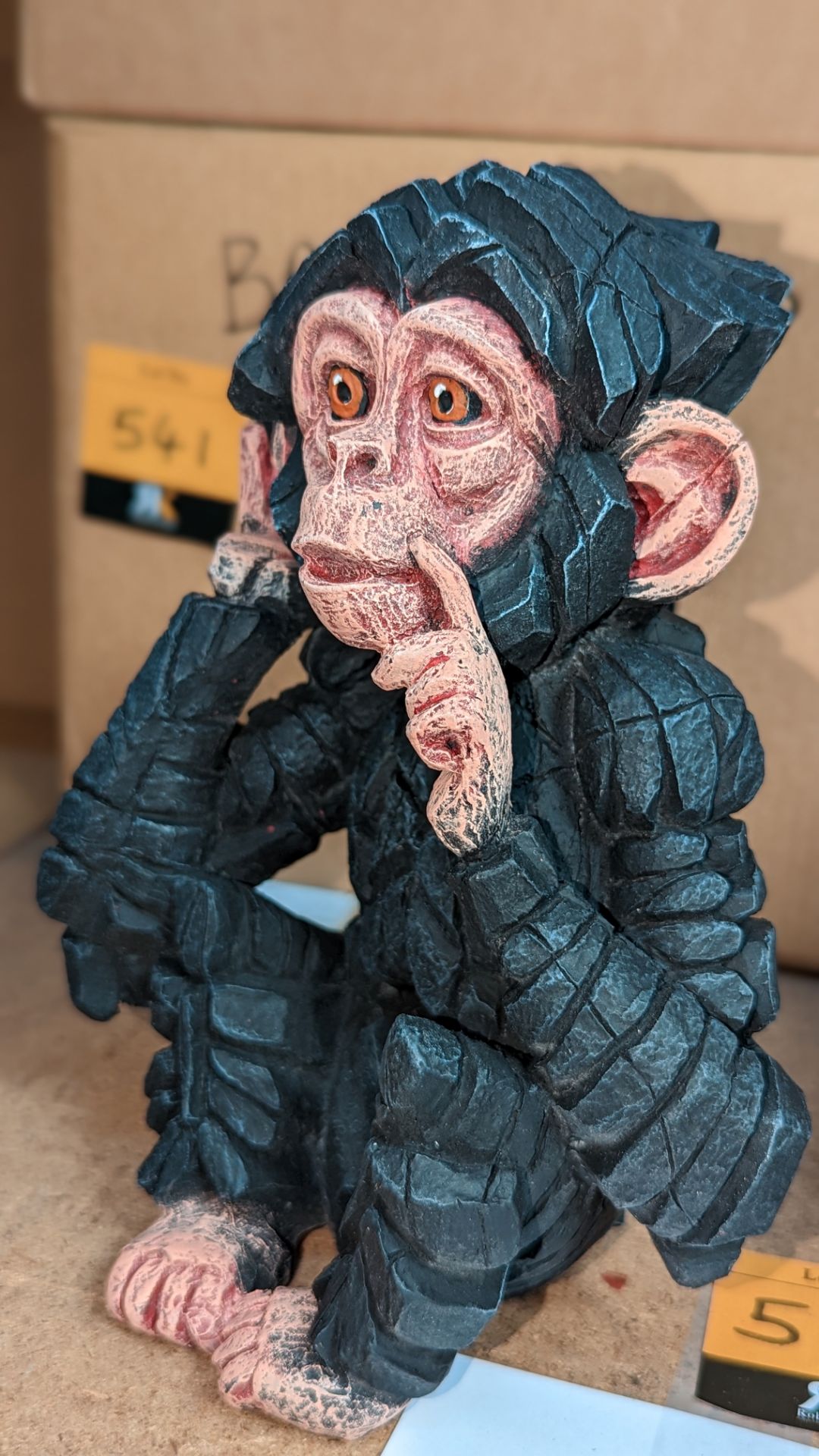 Edge Sculpture by Matt Buckley - Baby Chimpanzee bust (Hear no Evil), product code ED41, RRP £120