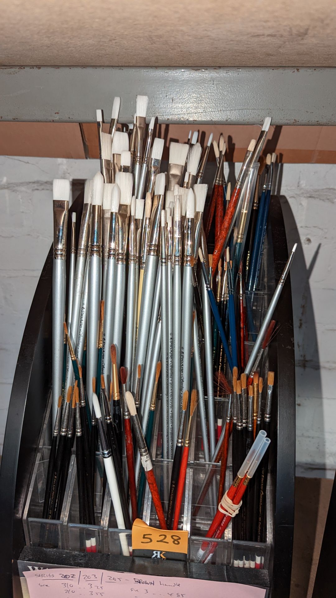 Quantity of paintbrushes comprising stand & contents - Image 4 of 7