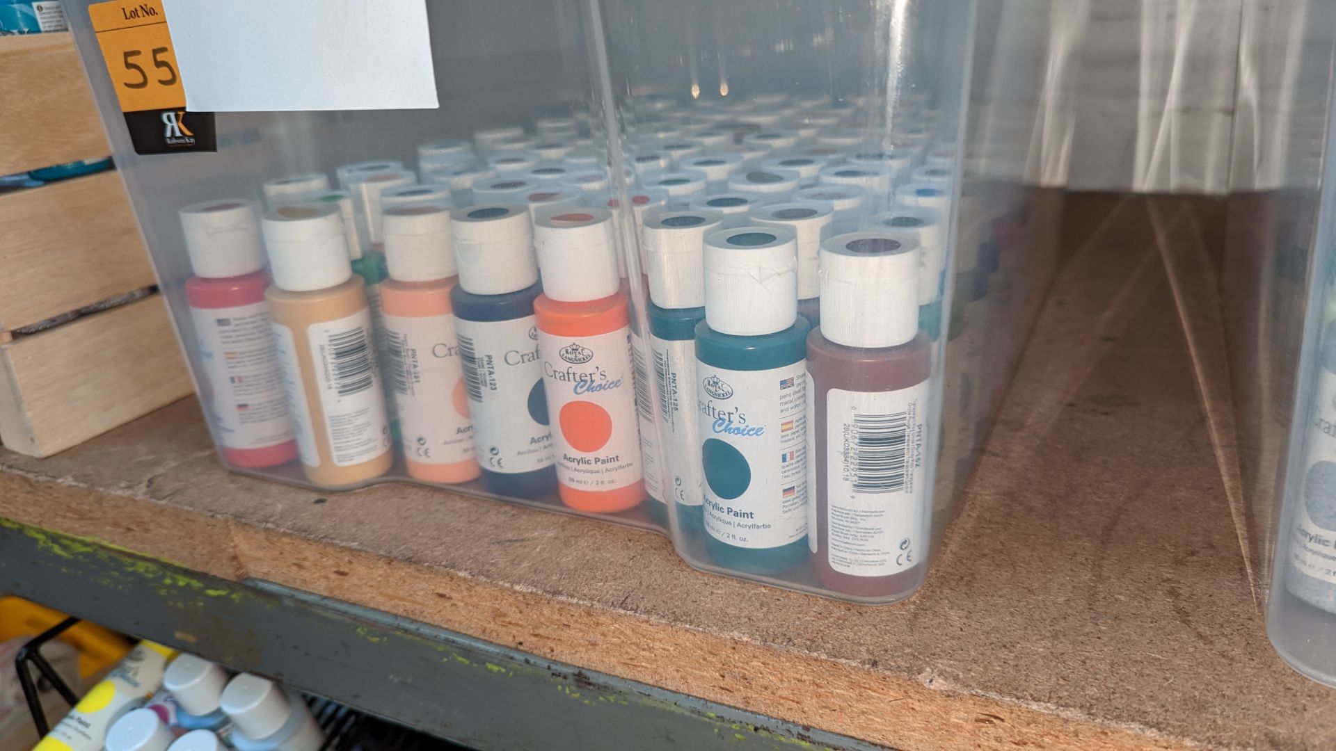 85 bottles of Crafter's Choice acrylic paint in assorted colours - 59ml bottles - Image 4 of 6