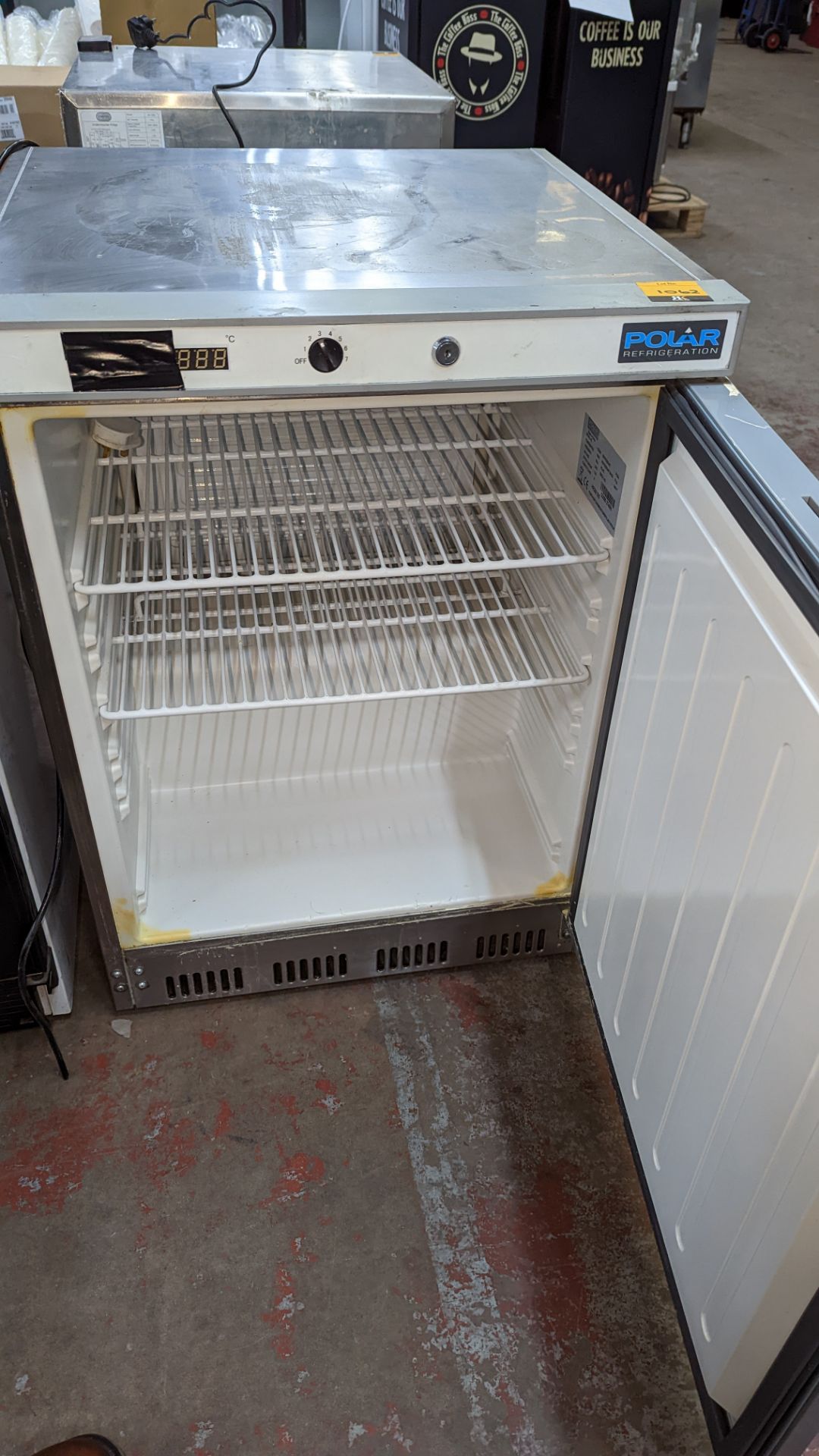 Polar Refrigeration stainless steel undercounter fridge - Image 3 of 6