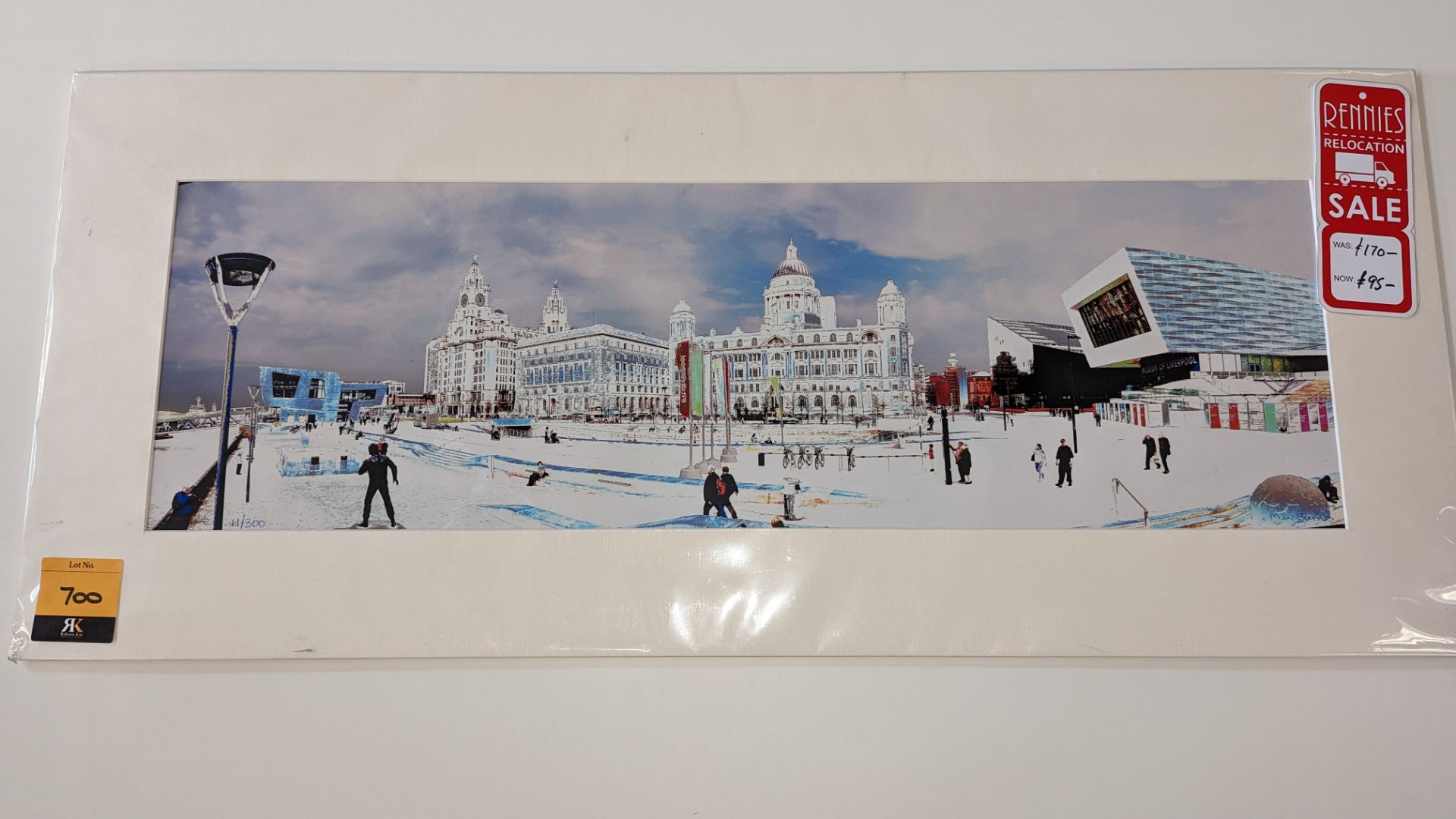 Limited edition print, no. 11/300, of Liverpool scene by M W Burns. Original selling price £170. In - Image 8 of 11