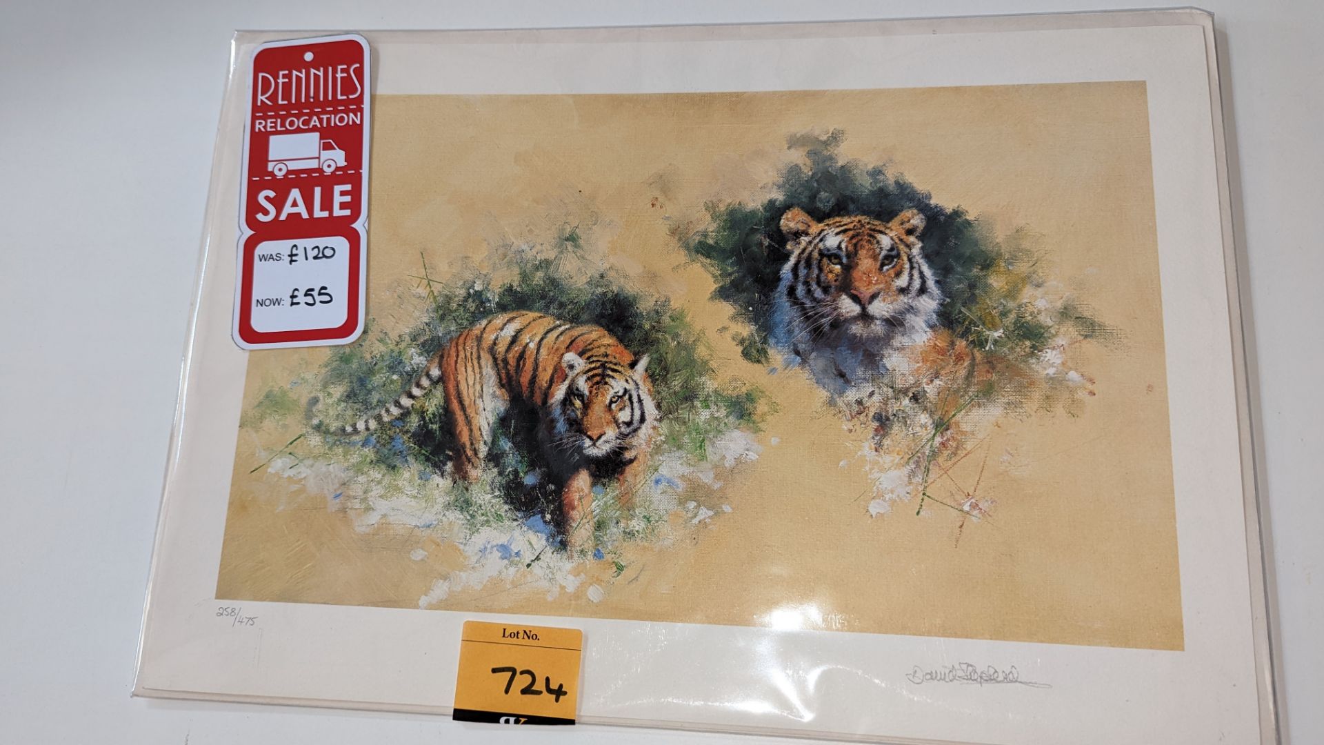 Limited edition print titled "Siberian Tiger" by David Shepherd OBE FRSA. No. 258/475. Original sell - Image 8 of 13