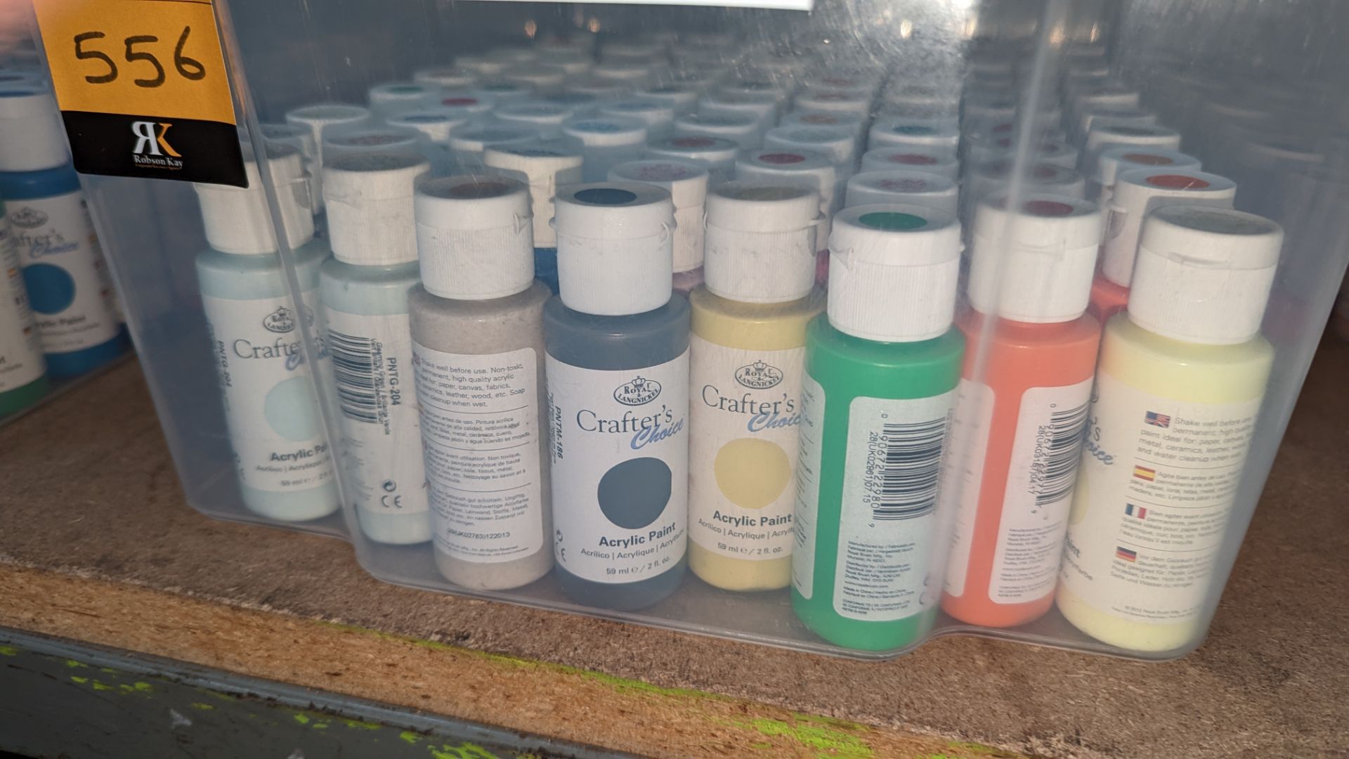 85 bottles of Crafter's Choice acrylic paint in assorted colours - 59ml bottles - Image 4 of 7