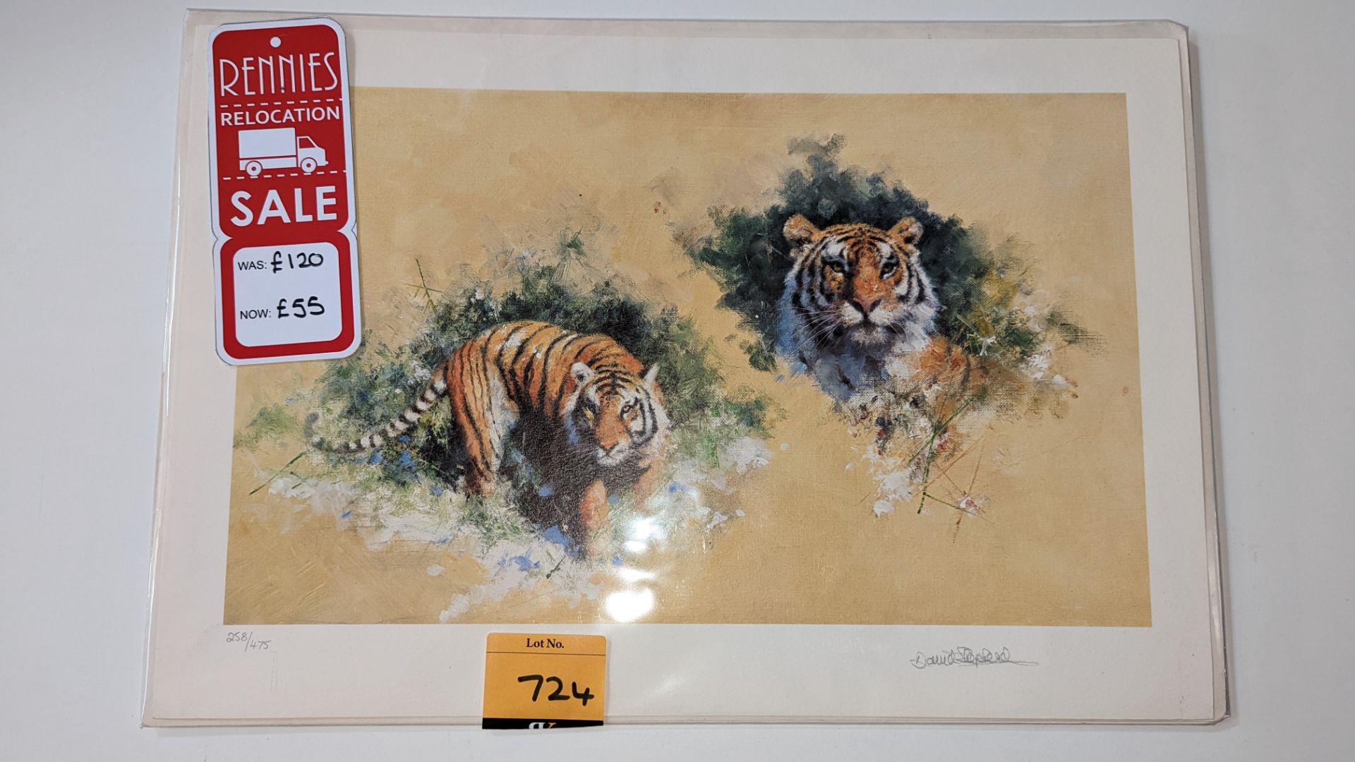 Limited edition print titled "Siberian Tiger" by David Shepherd OBE FRSA. No. 258/475. Original sell - Image 7 of 13