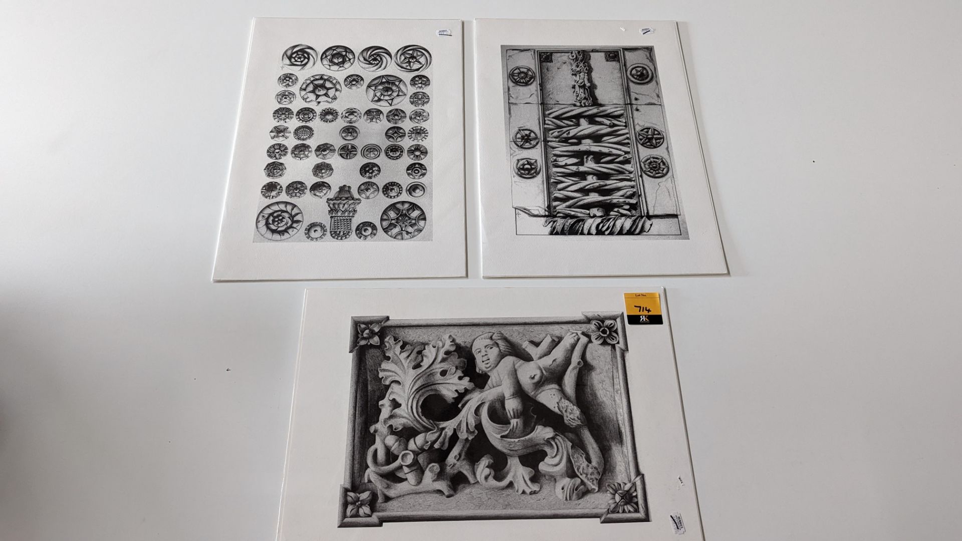 3 assorted prints, all printed directly onto heavy card, all of which appear to be by the same artis - Image 2 of 13