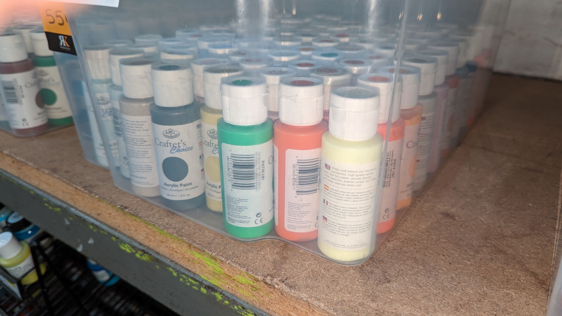 85 bottles of Crafter's Choice acrylic paint in assorted colours - 59ml bottles - Image 5 of 7