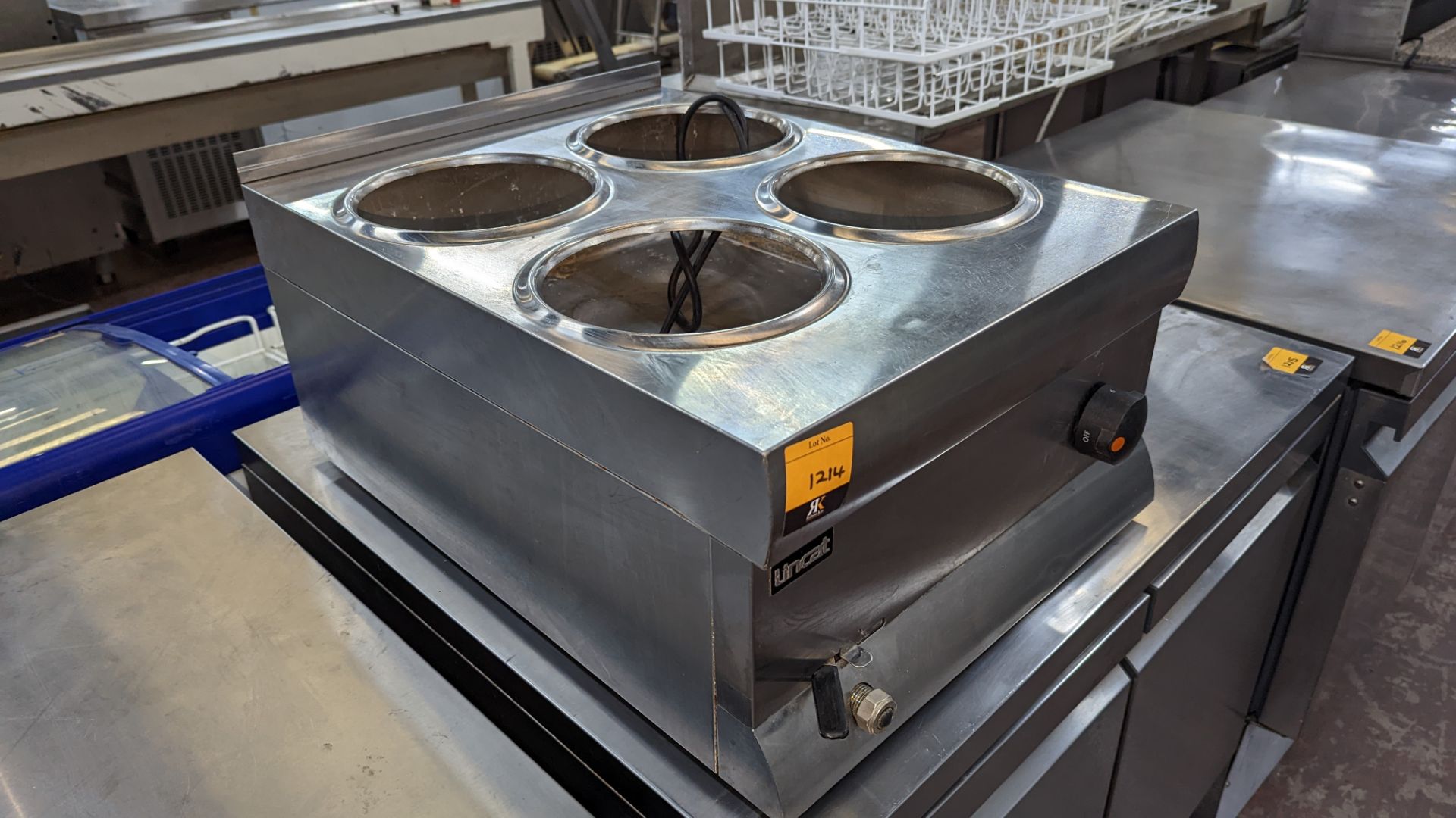 Lincat stainless steel 4-bin bain marie