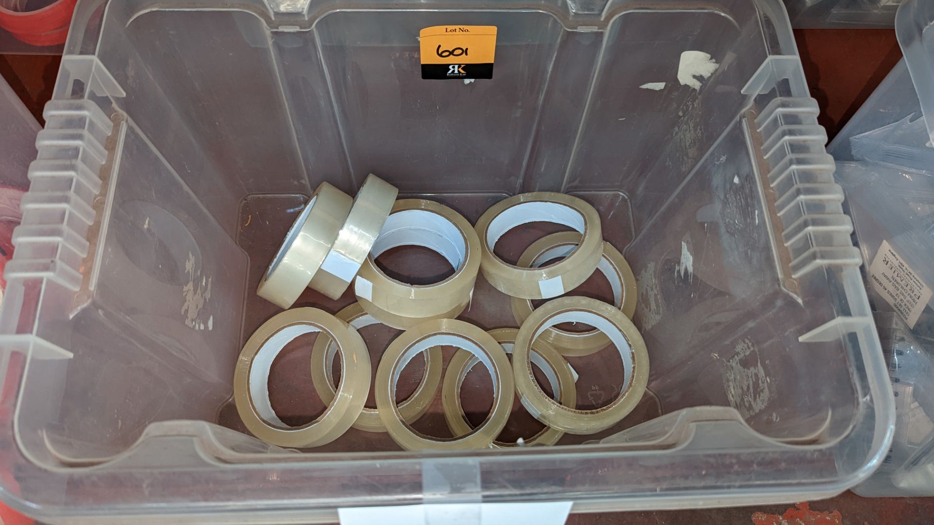 Contents of a crate of Sellotape - 11 rolls - crate excluded - Image 2 of 3