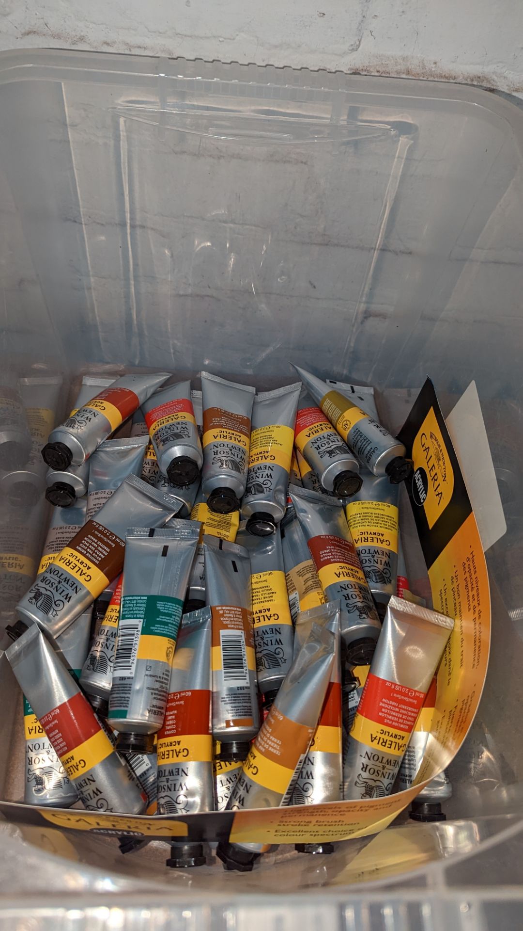 Quantity of Winsor & Newton Galeria acrylic paint & similar comprising 39 tubes & 5 cans - Image 6 of 6