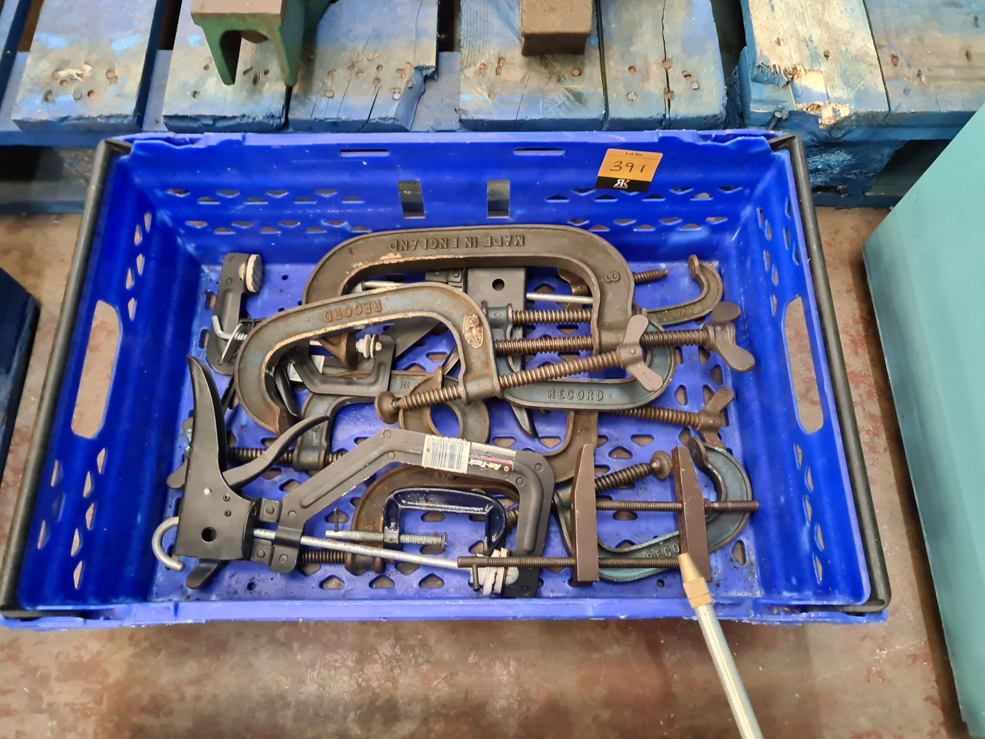 Contents of a crate of clamps - crate excluded
