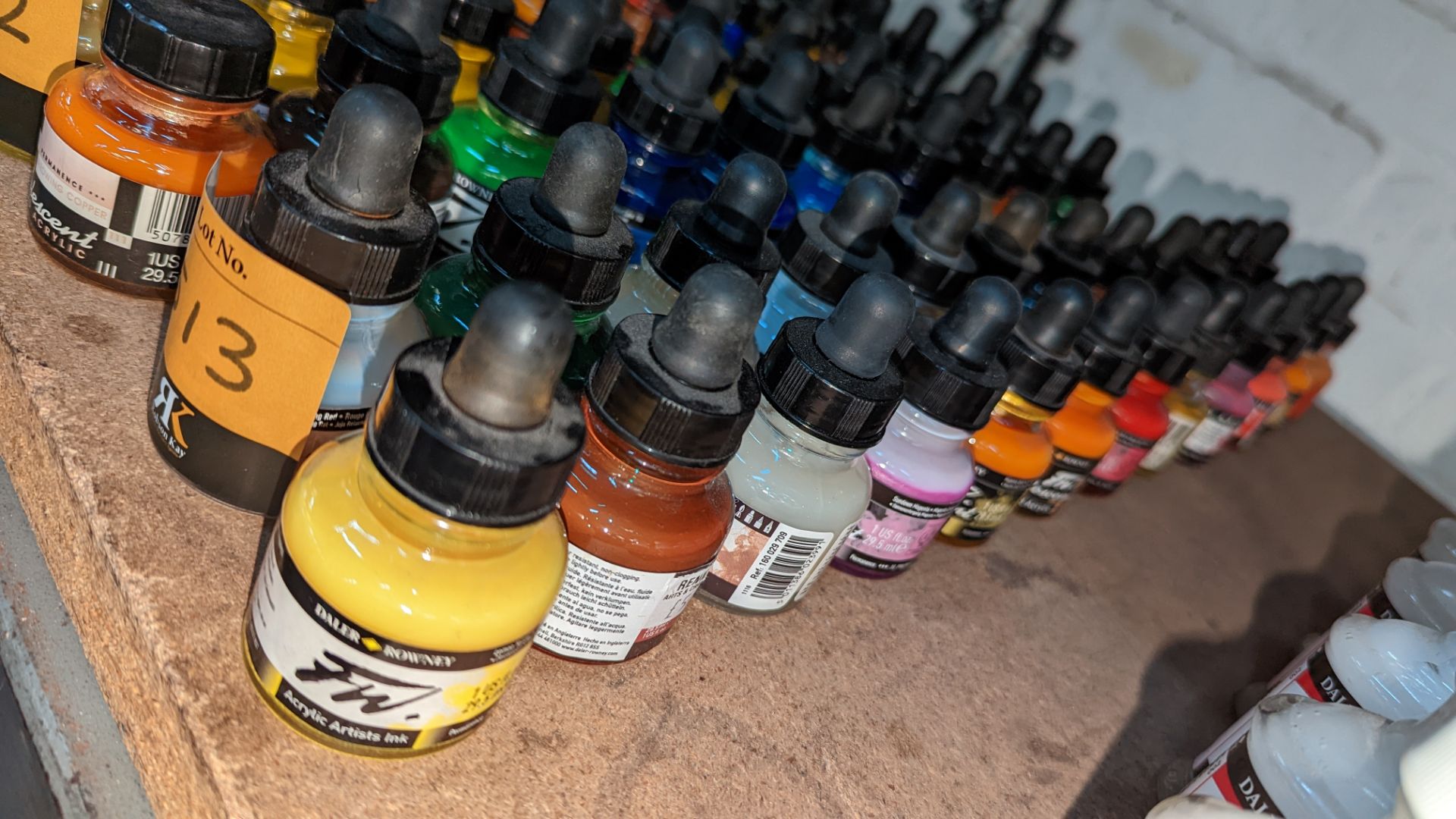 24 off 29.5ml bottles of Daler Rowney acrylic paints & similar - Image 4 of 6
