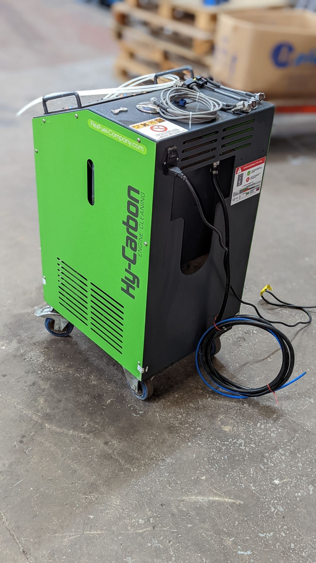 Flex Fuel Hy-Carbon EGR Pilot 1000S engine cleaning machine including cover. Purchased new in 2019 - Image 16 of 19