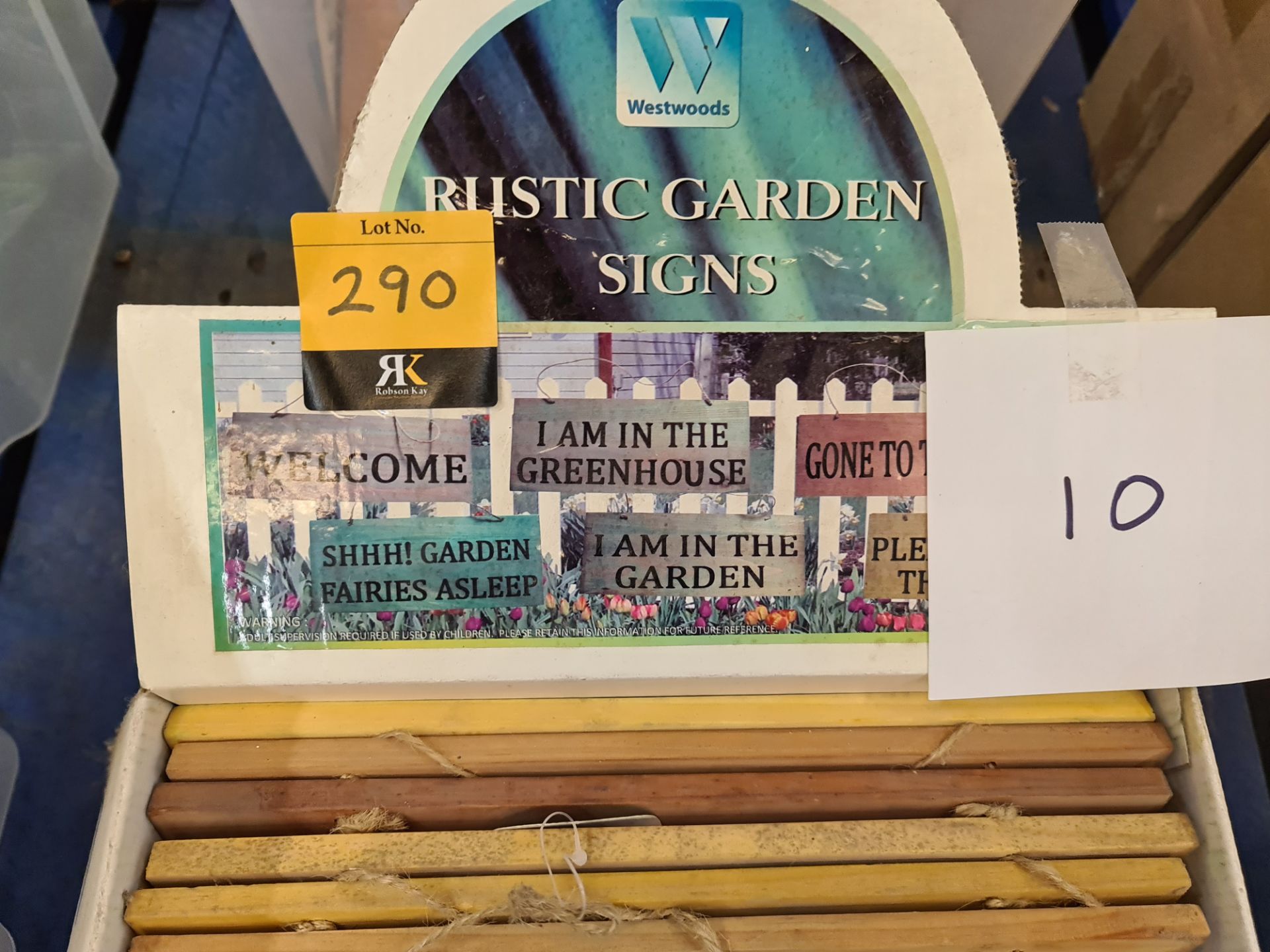 10 off assorted rustic garden signs - Image 3 of 3