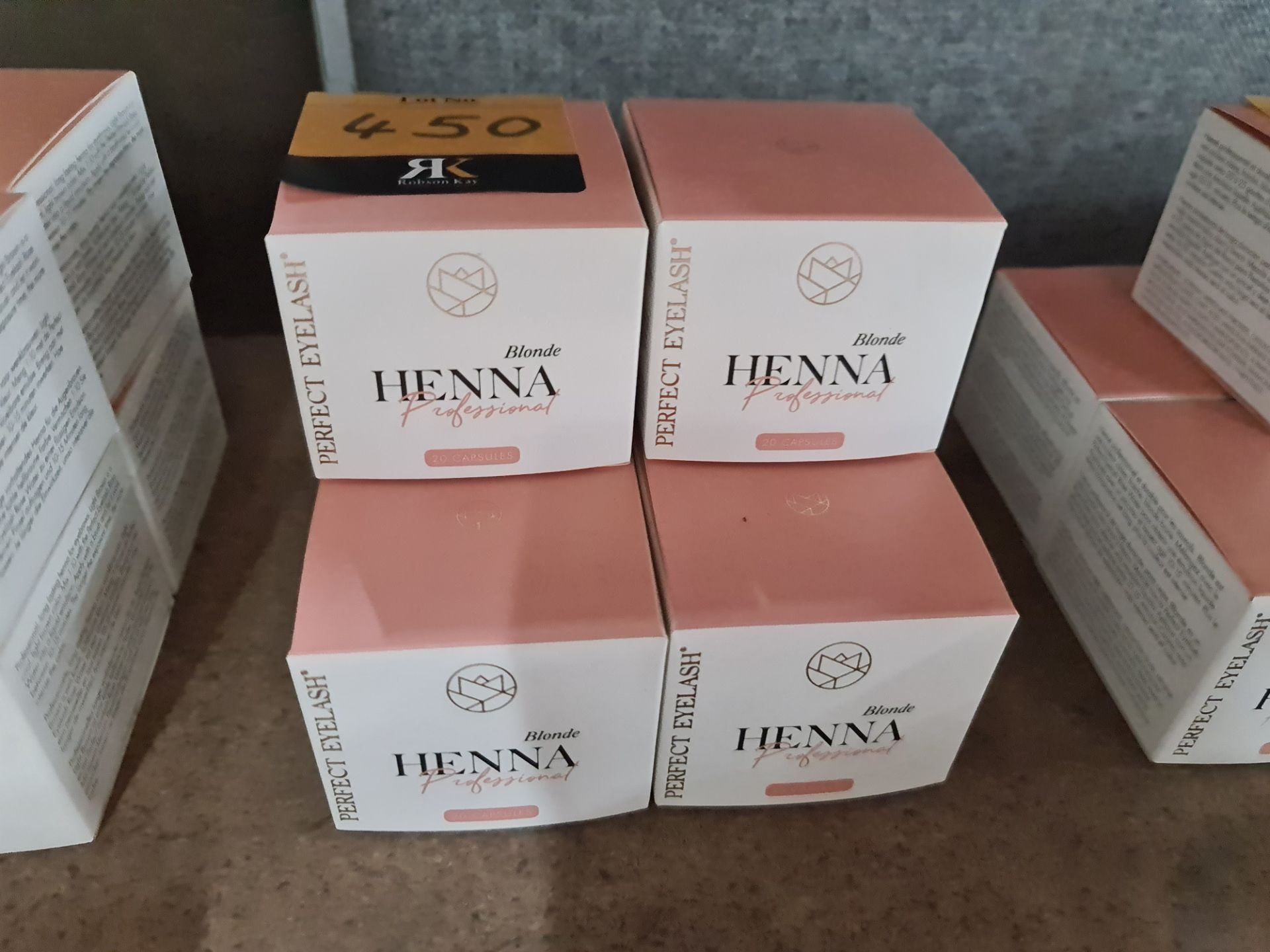 6 pots of Perfect Eyelash henna professional - blonde