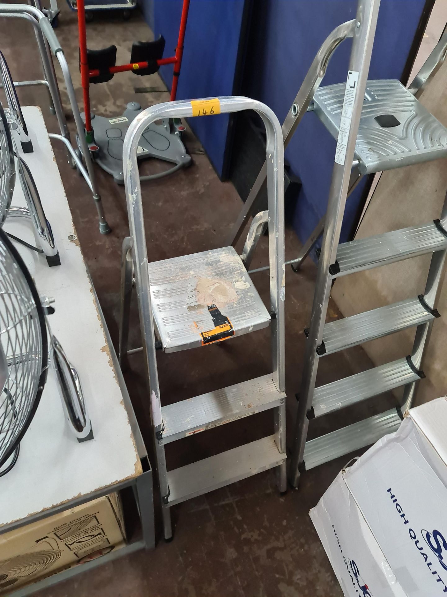 2 sets of step ladders, one small and one medium in size - Image 2 of 4