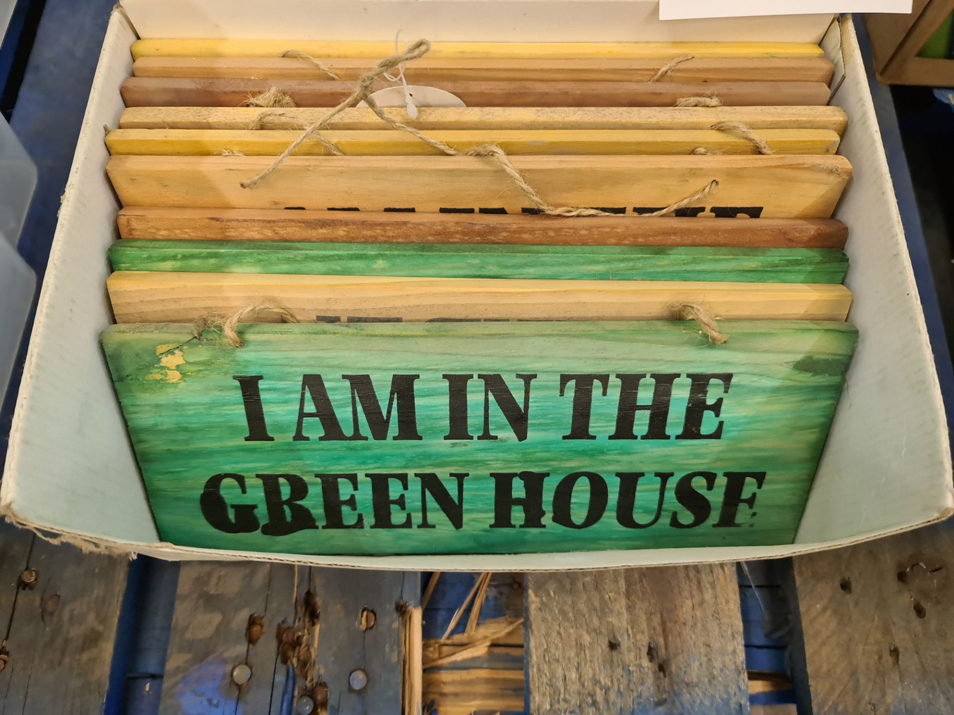 10 off assorted rustic garden signs - Image 2 of 3