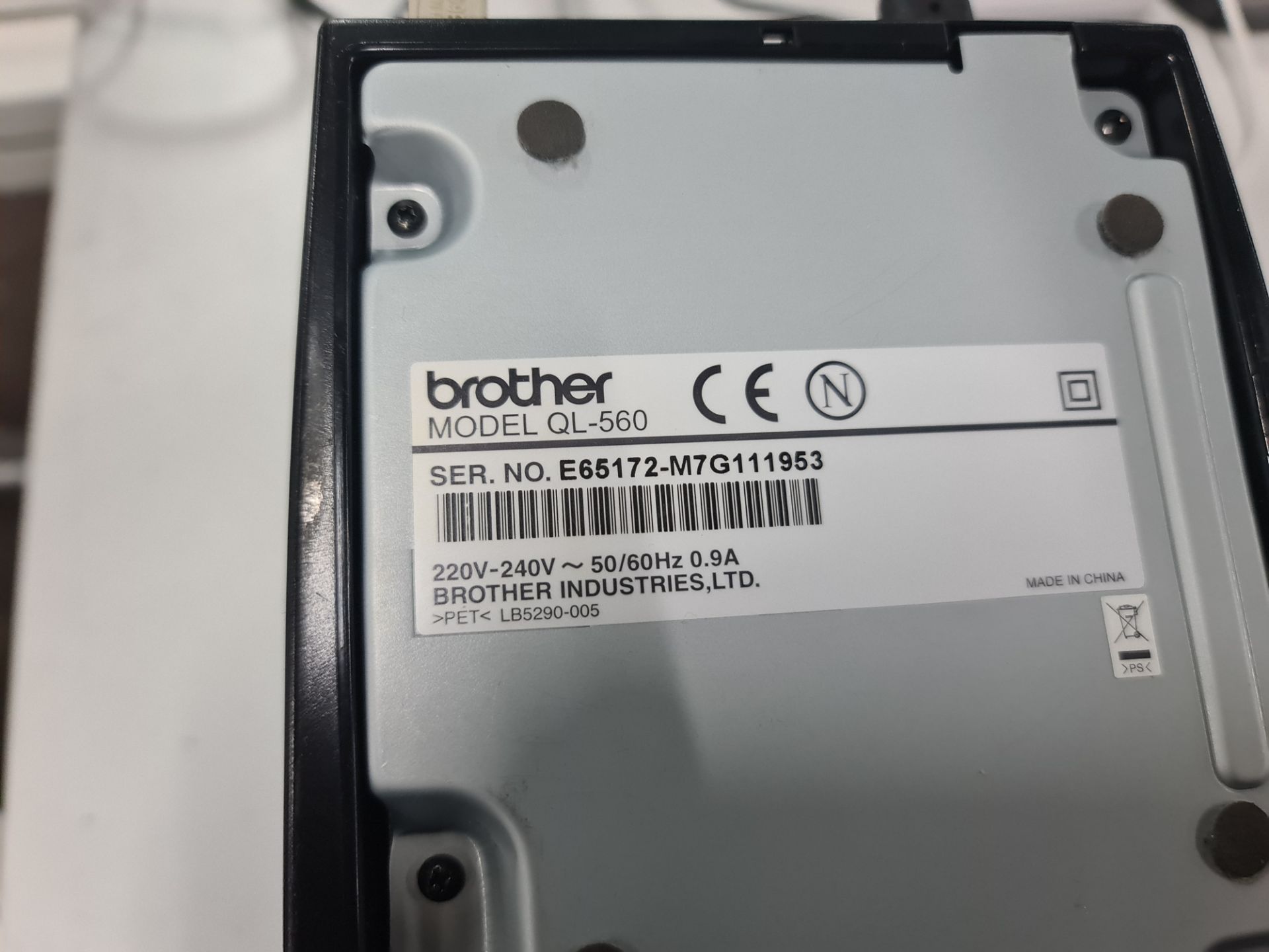 Brother P-touch model QL-560 label printer - Image 6 of 6