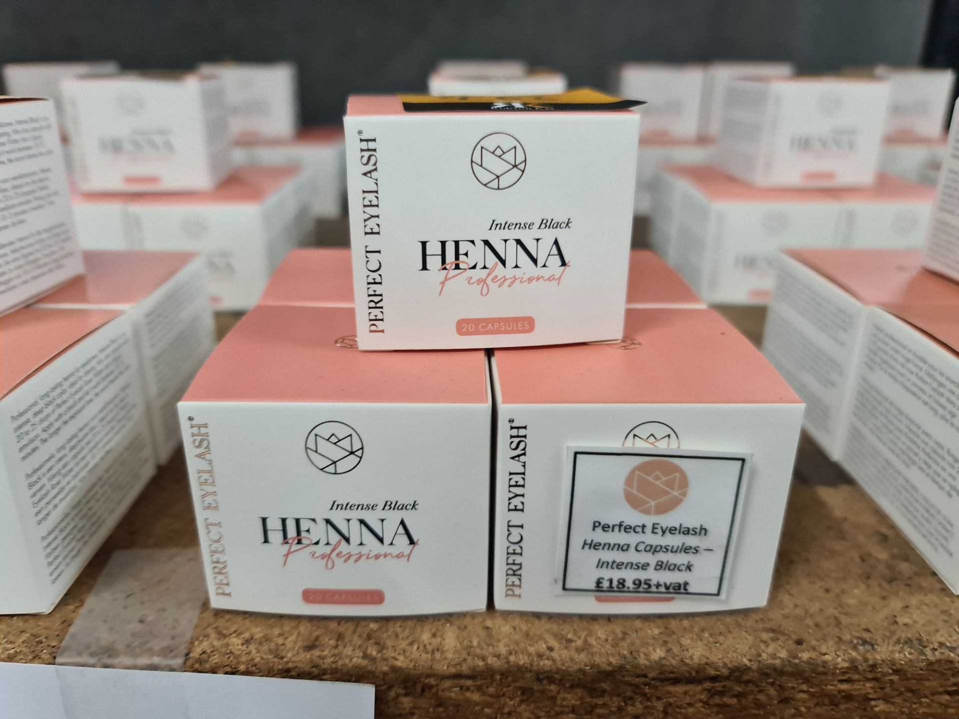 5 pots of Perfect Eyelash henna professional - intense black