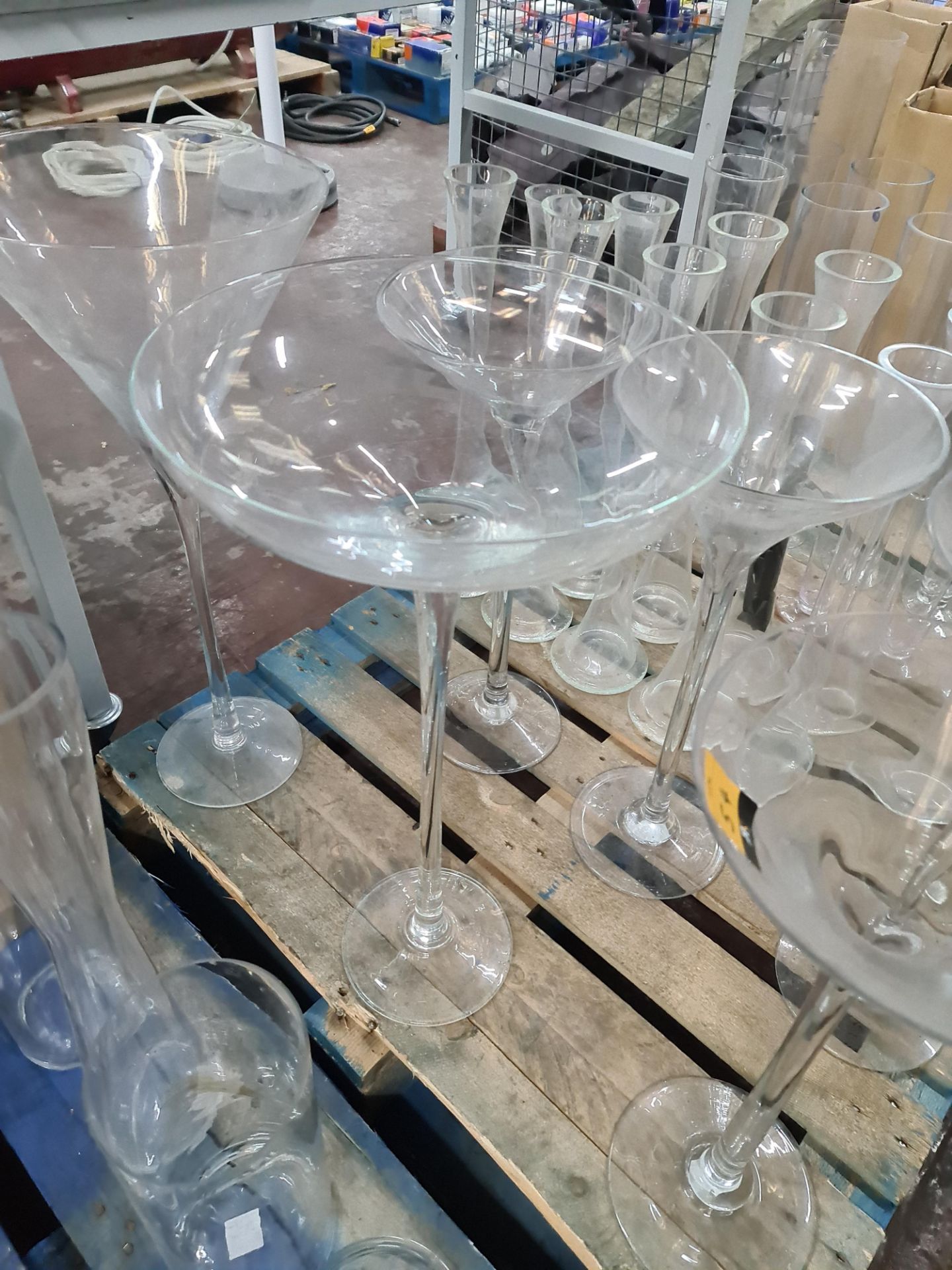 6 off large glass table decorations, typically 77 cms tall - Image 4 of 4