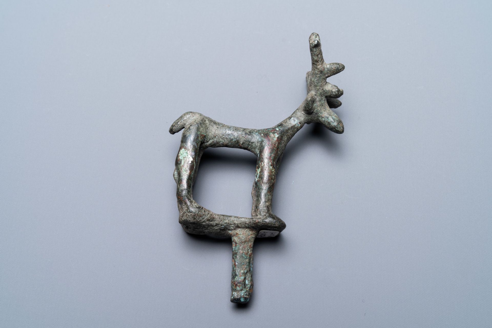 A Luristan bronze deer pin, Iran, 1st millenium BC - Image 4 of 5
