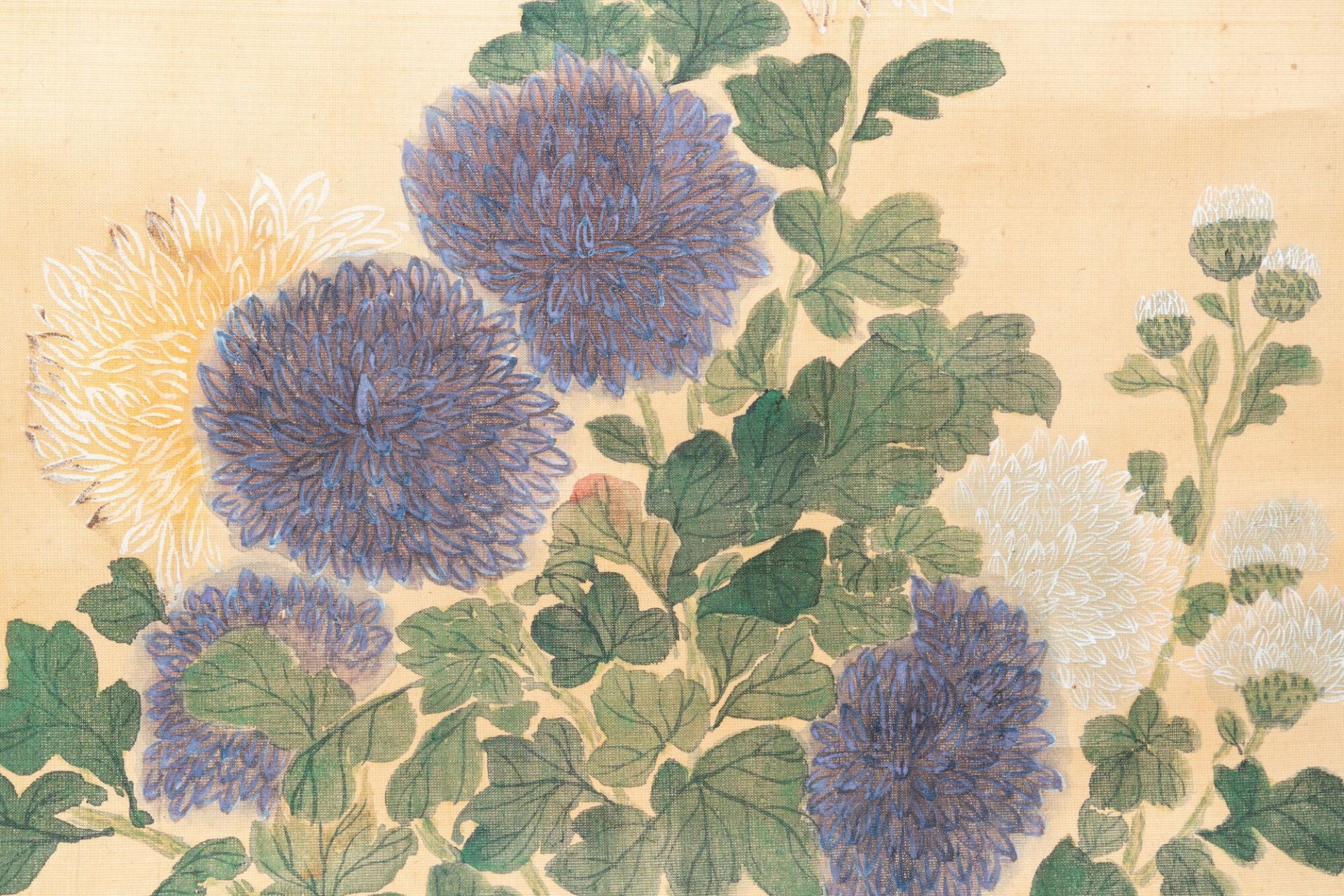 Chinese school, after and bearing the signature of Jiang Tingxi (1669 - 1732): 'Floral composition', - Bild 6 aus 13