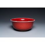 A Chinese monochrome sang de boeuf-glazed bowl, Qianlong