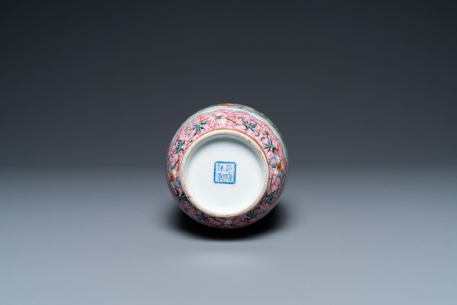 A Chinese famille rose 'playing boys' vase, Qianlong mark, Republic - Image 6 of 12