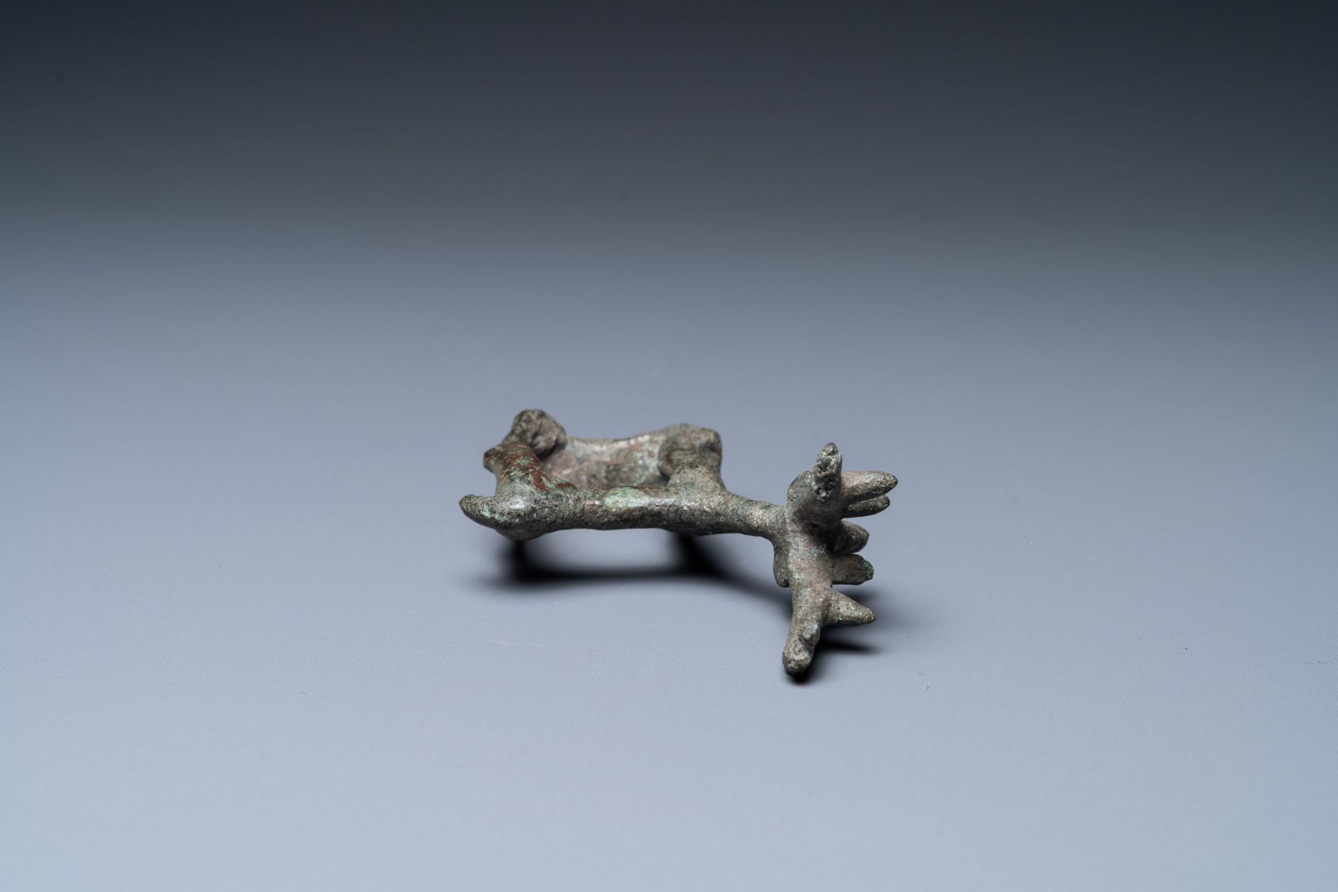 A Luristan bronze deer pin, Iran, 1st millenium BC - Image 2 of 5
