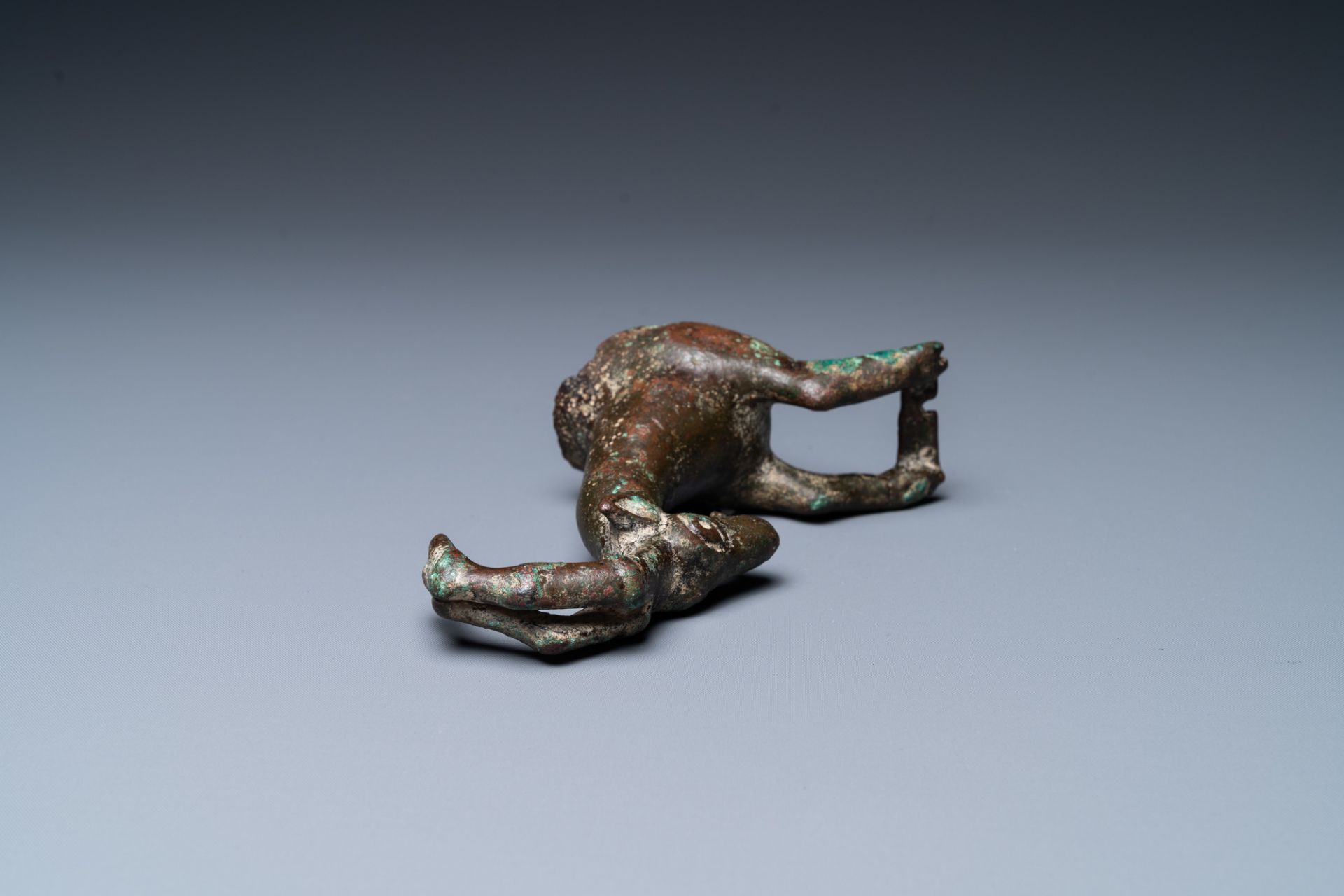 A Luristan bronze fragment of a ram, Iran, 1st millenium BC - Image 5 of 8